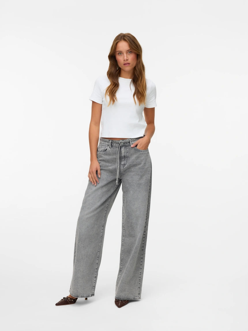 VERO MODA WIEN MR WIDE BELT JEANS