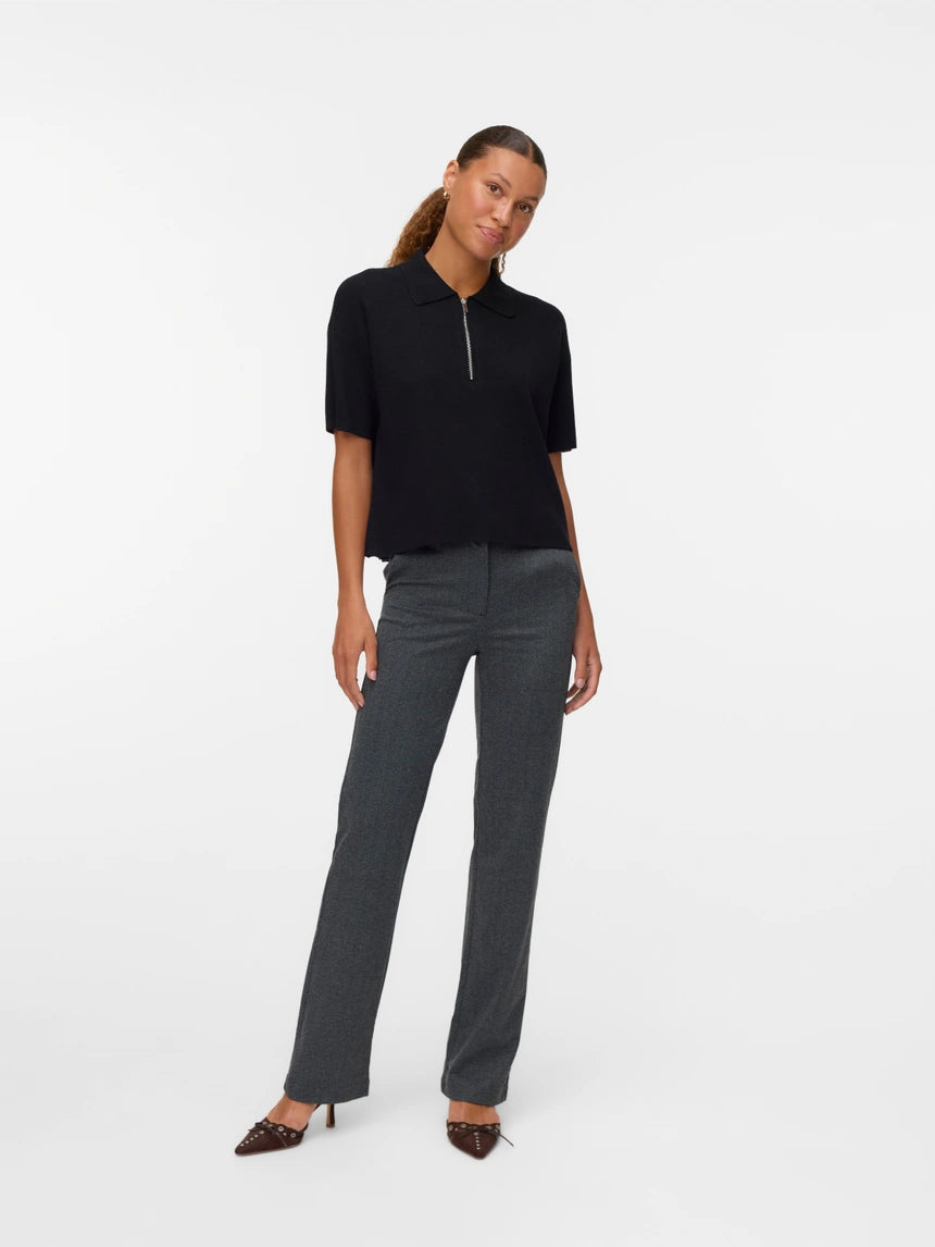 VERO MODA GOLD 2/4 POLONECK PULLOVER