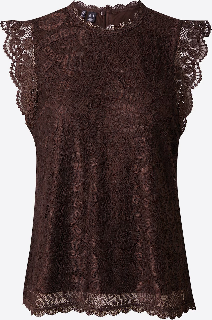PIECES OLLINE SL LACE TOP