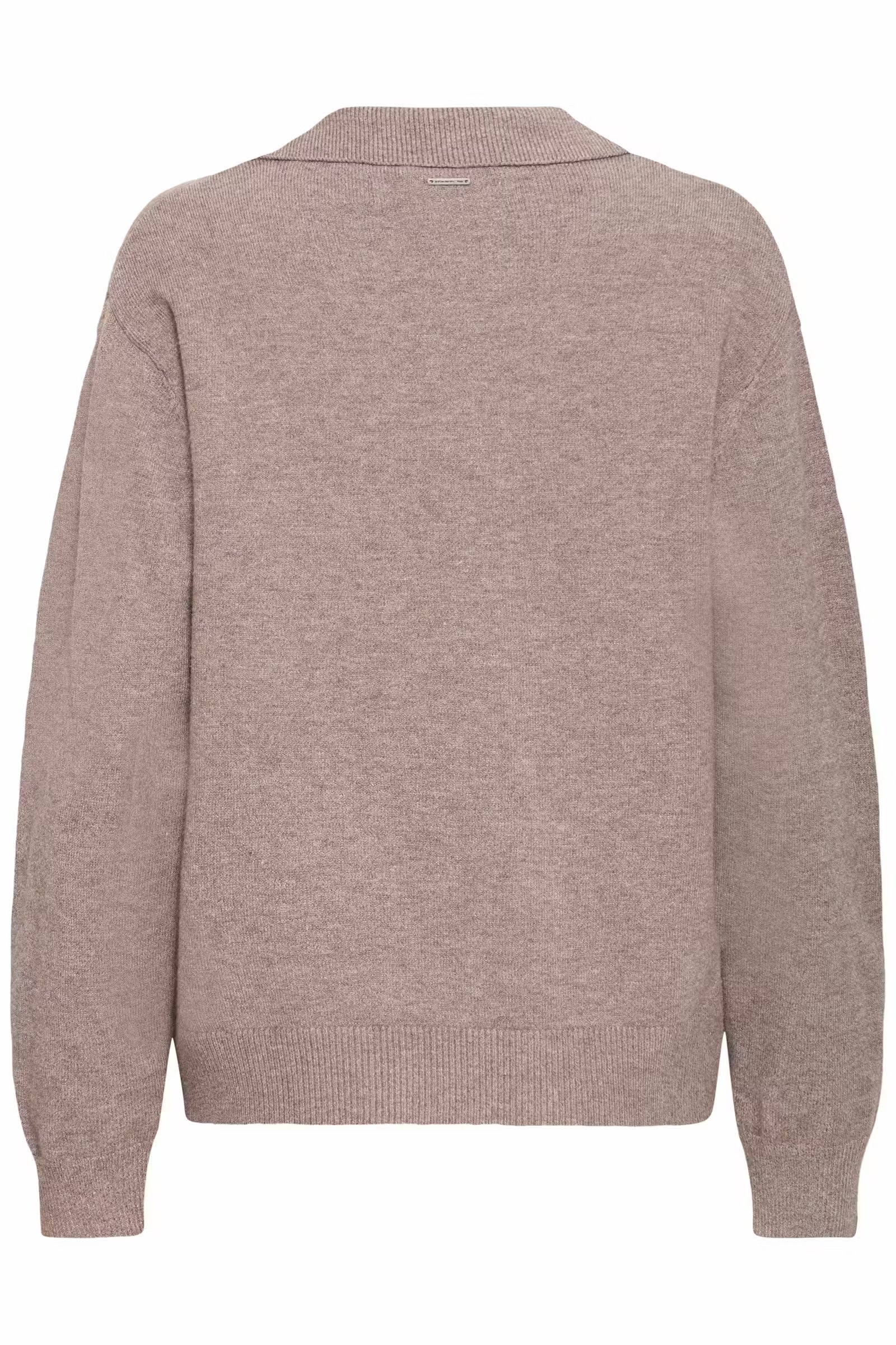 PULZ JEANS STEFFI OPEN POLO PULLOVER