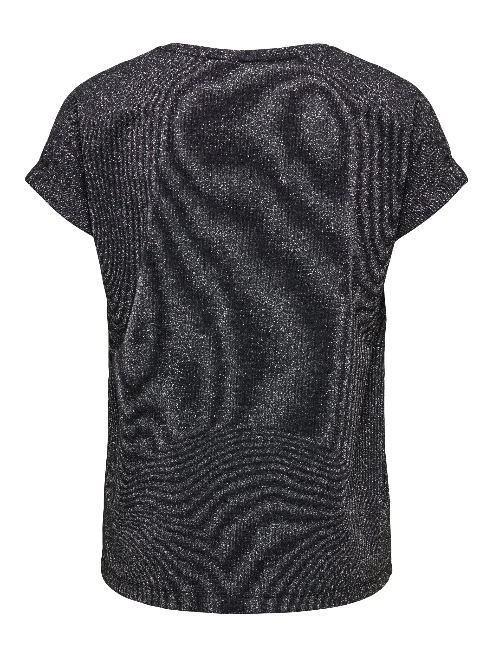 ONLY MOSTER GLITTER SS O-NECK TOP