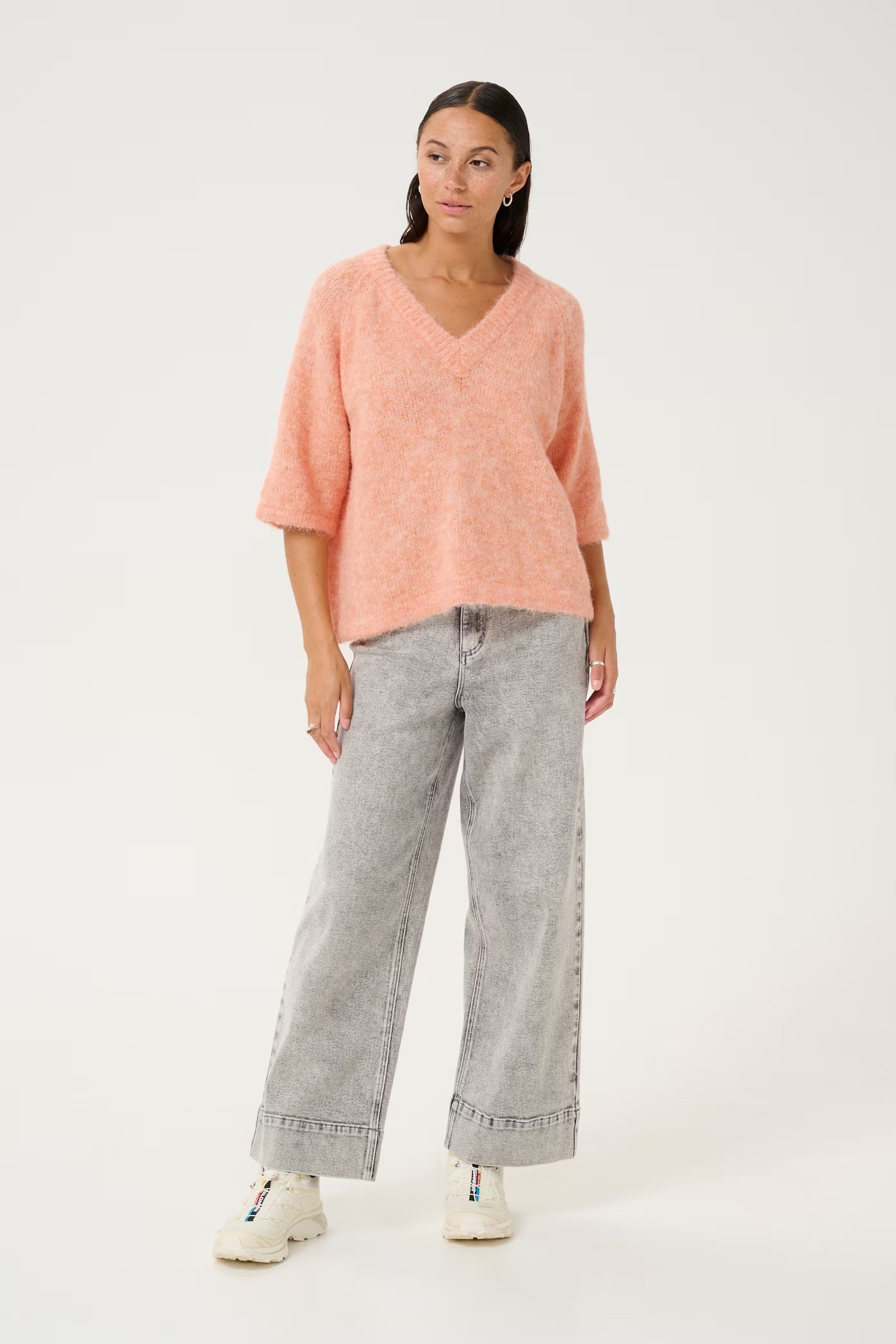 KAFFE EMILIE V-NECK PULLOVER