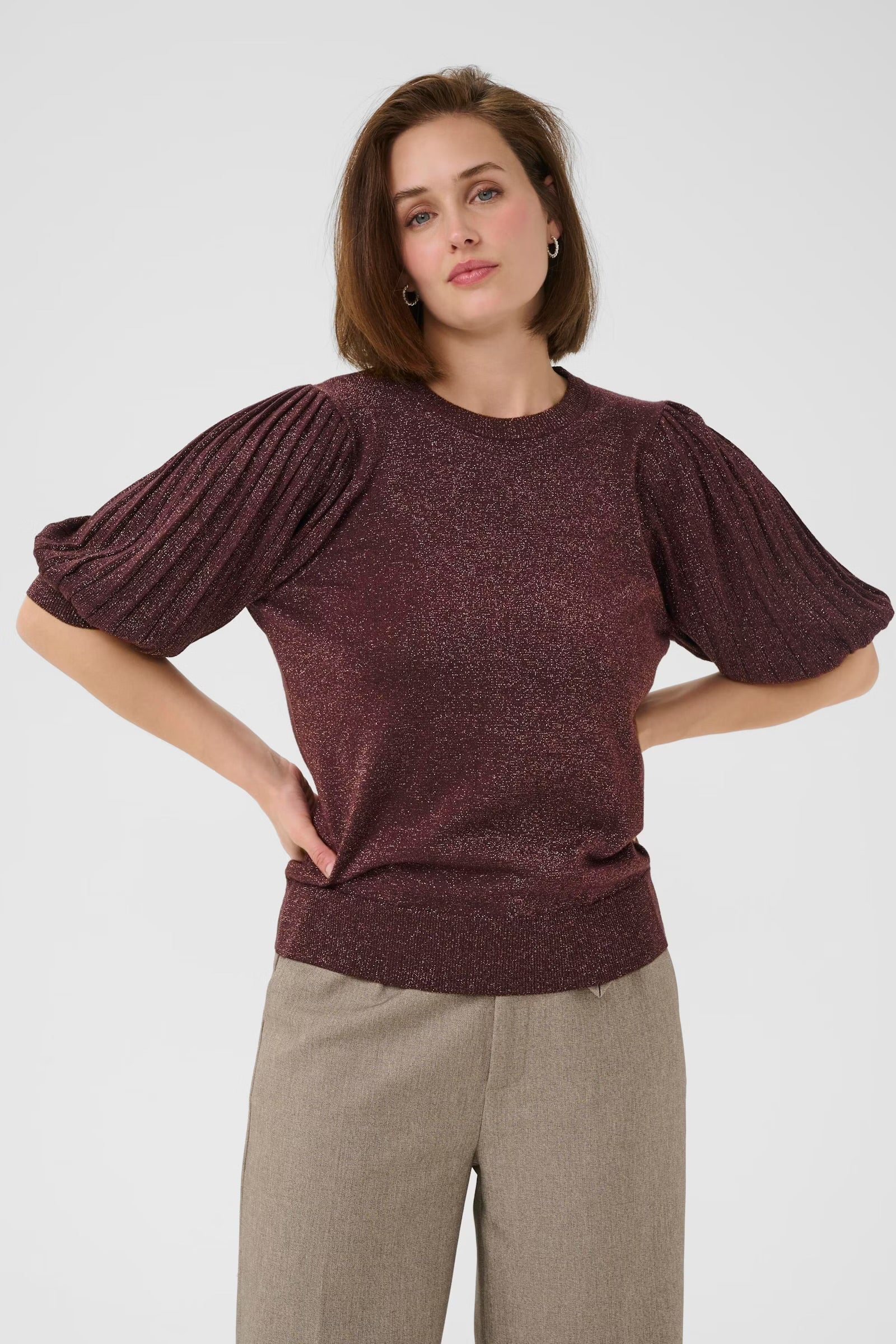 KAFFE REGINA PLEAT PULLOVER