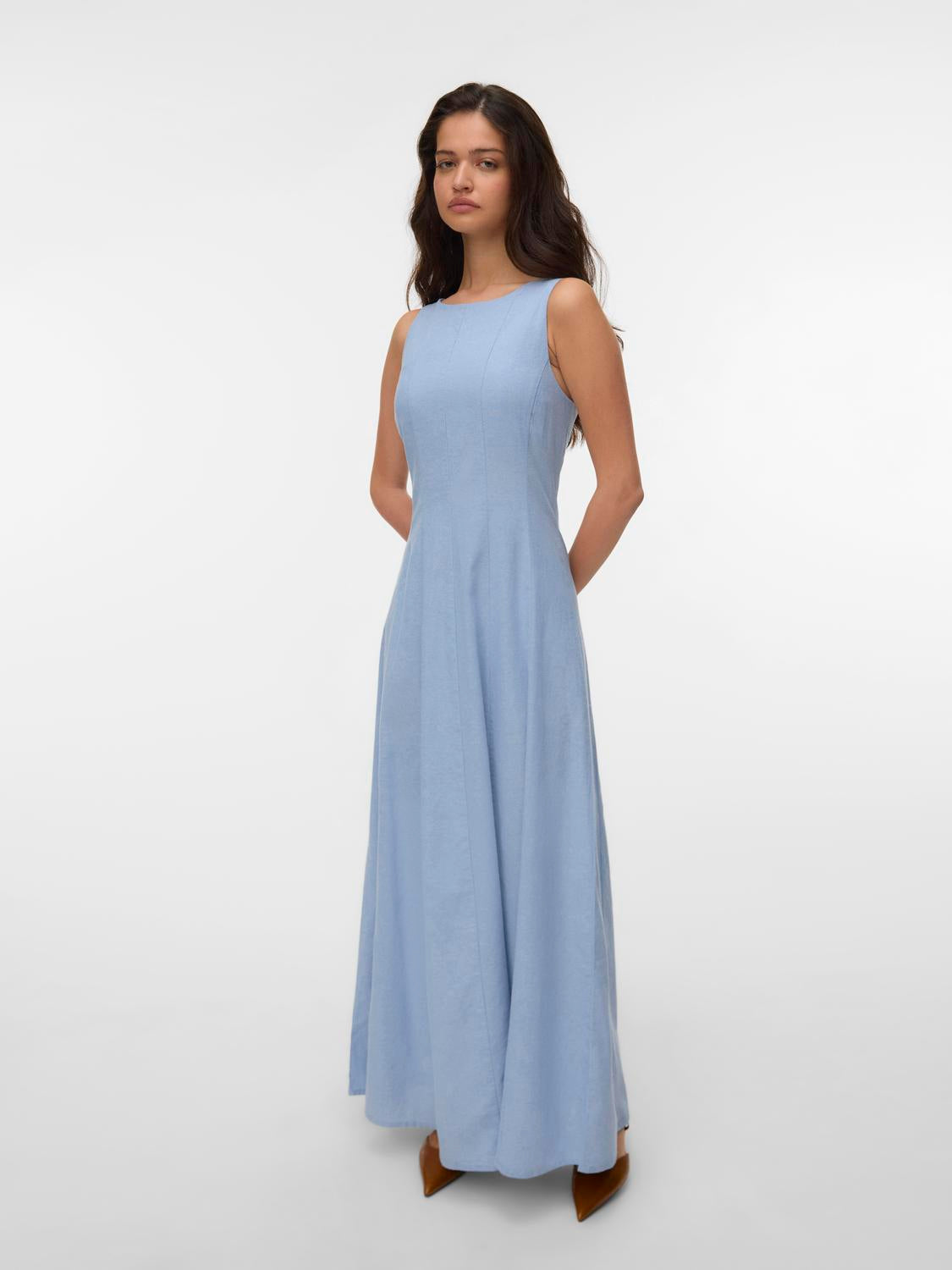 VERO MODA NORMA SL MAXI CHAMBRAY DRESS