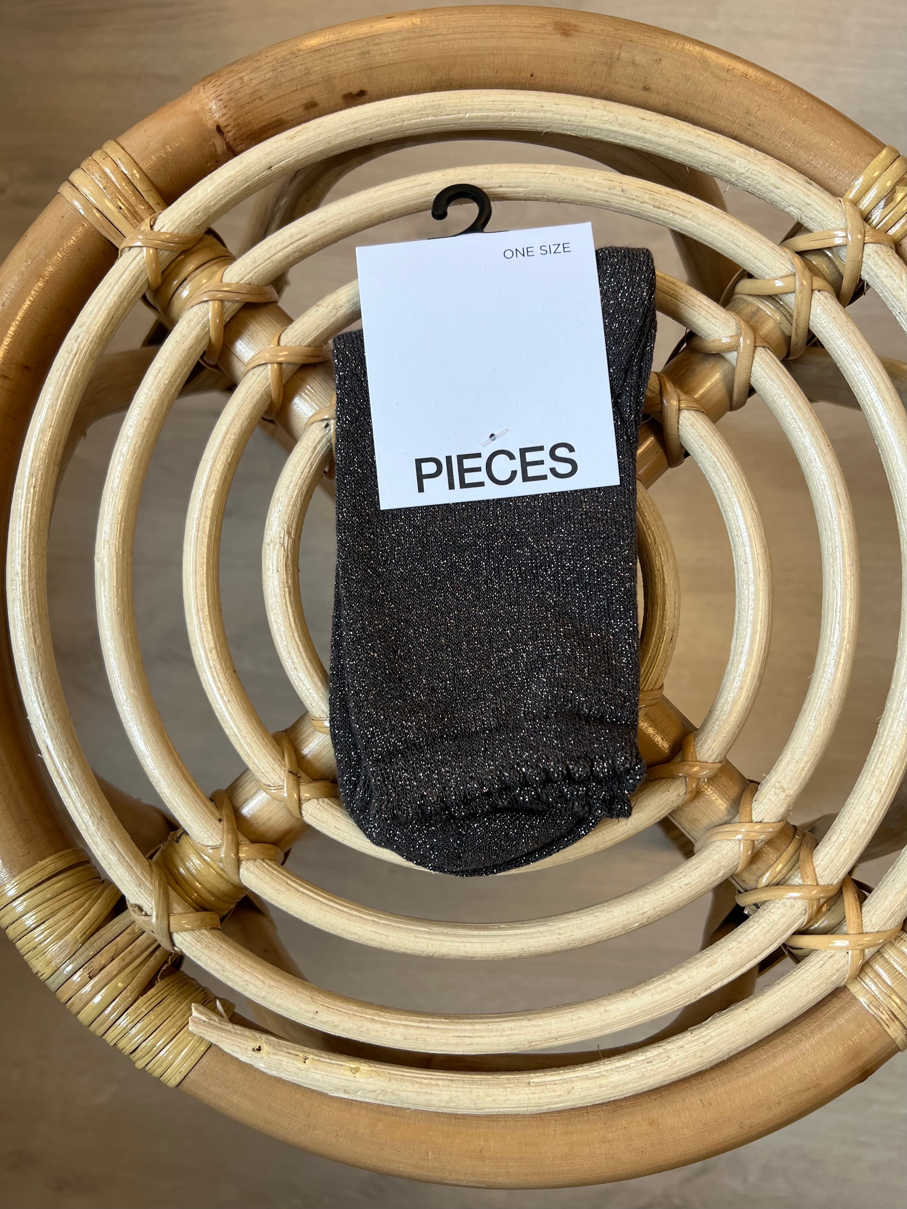PIECES SEBBY GLITTER LONG SOCKS