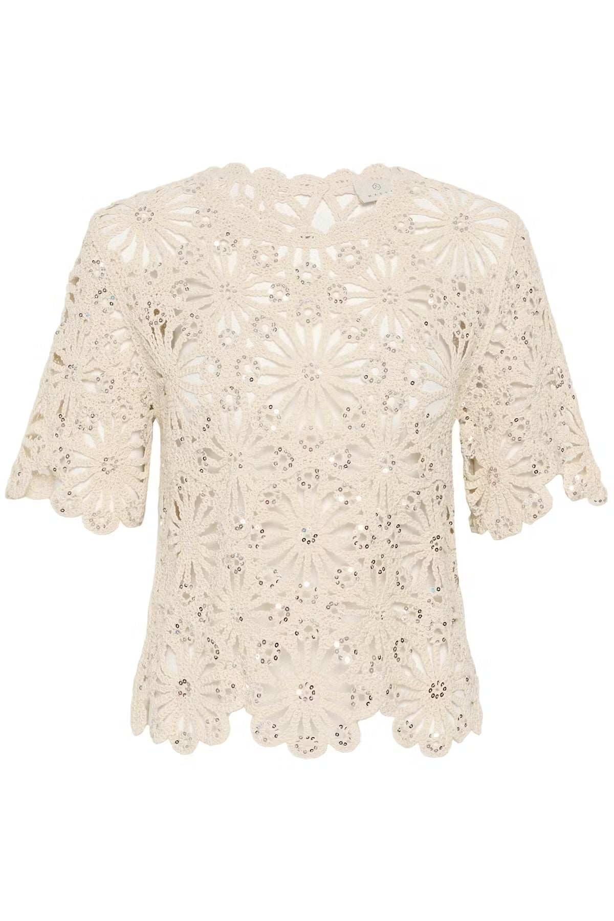 KAFFE CALLISTA SEQUINS KNIT TOP