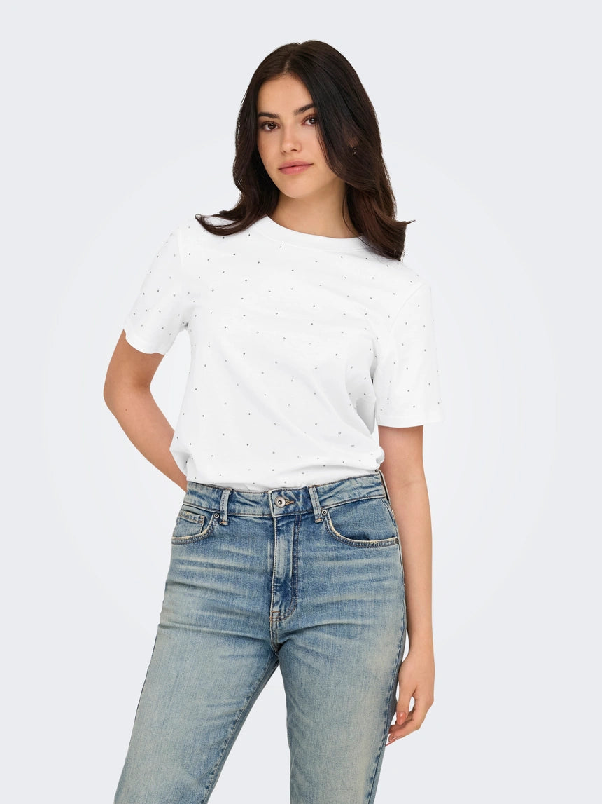ONLY MONJA S/S STUDS TEE