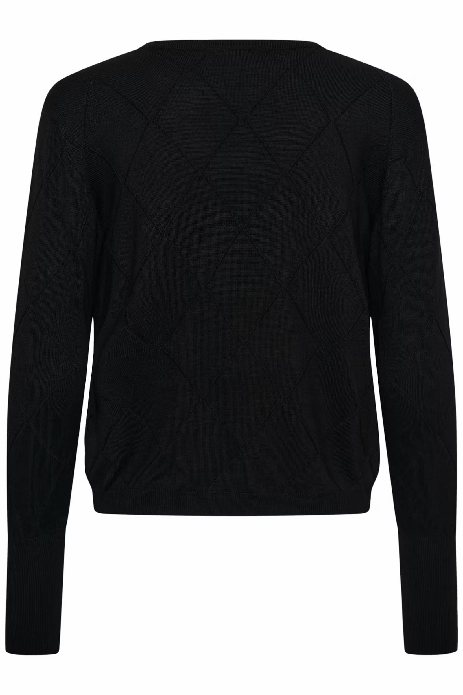 KAFFE LIZZA ARGYLE PULLOVER LS