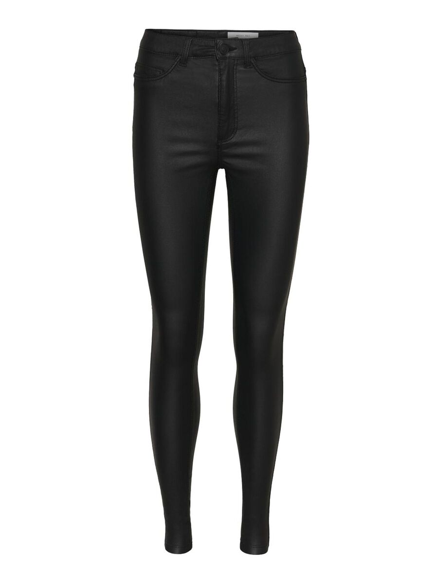 NOISY MAY CALLIE HW SKINNY COATED PANTS