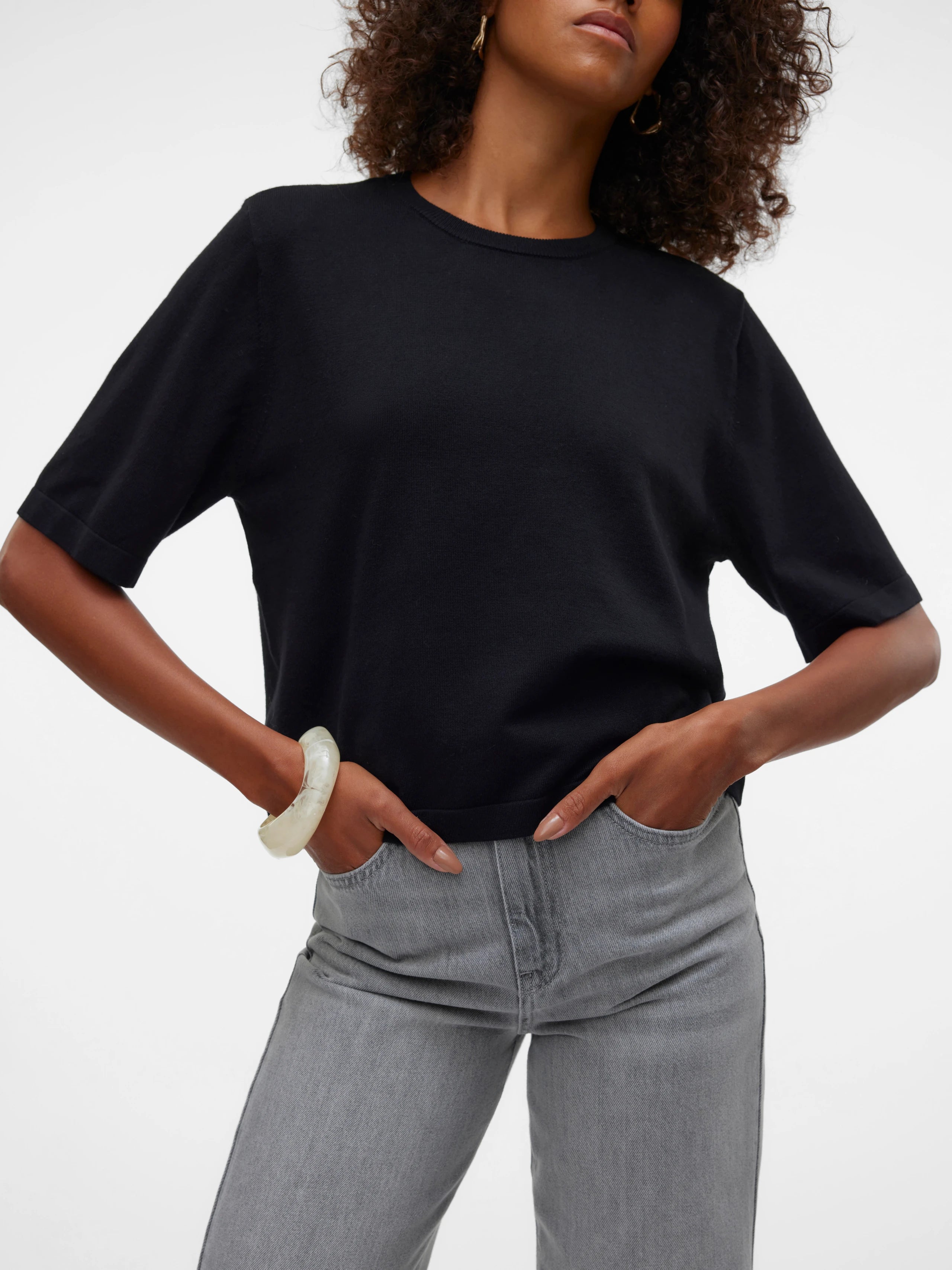 VERO MODA SILJE 2/4 O-NECK OVERSIZE PULLOVER