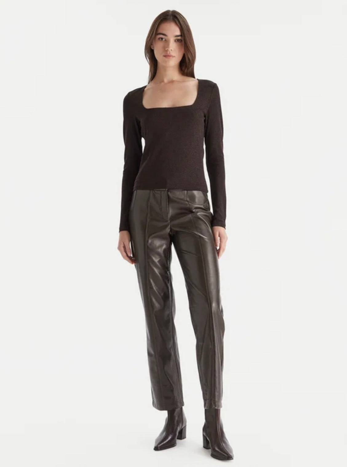 VERO MODA KANVA LS SQUARE NECK TOP
