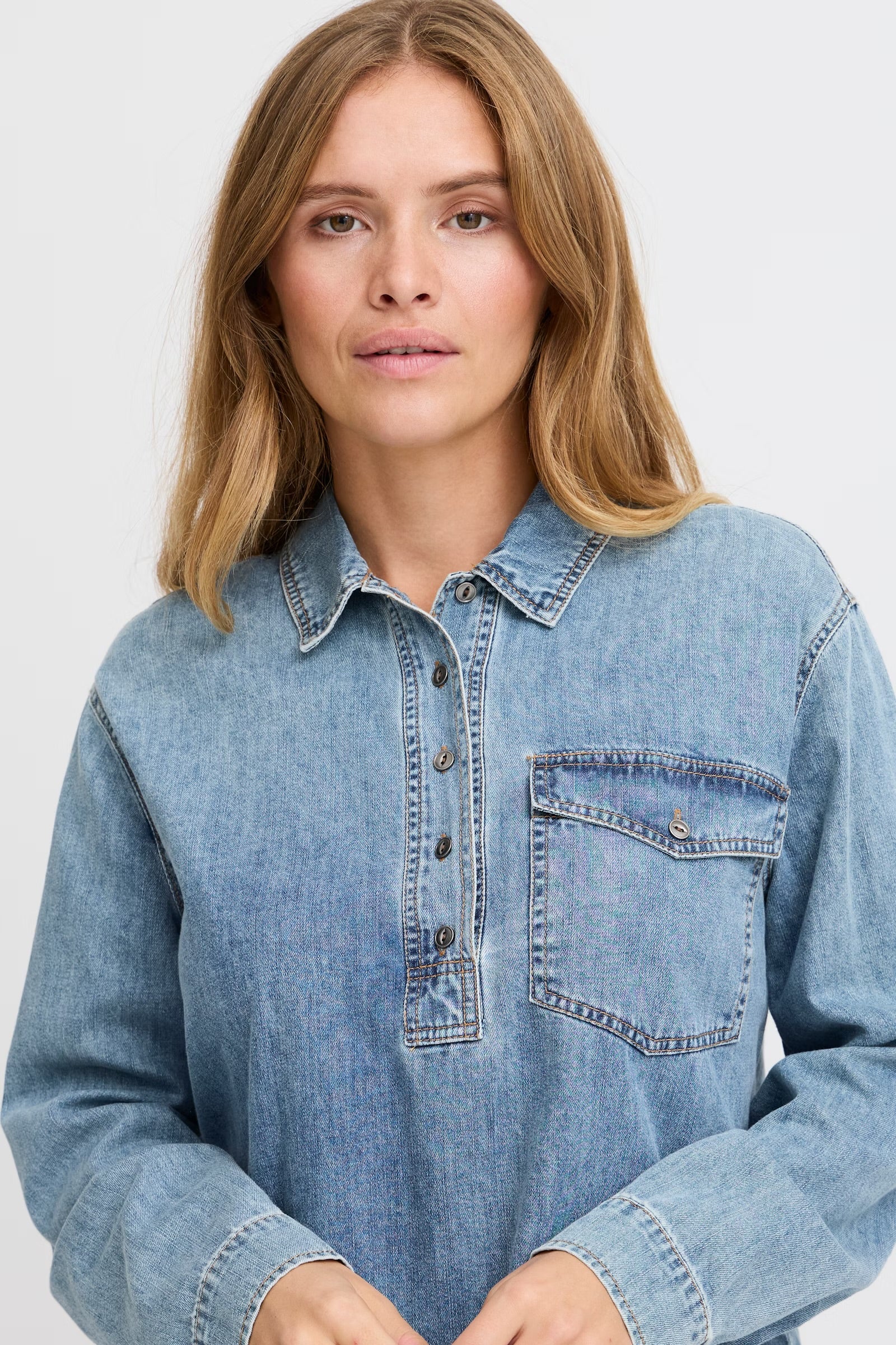 PULZ JEANS SYLVIE LS BLOUSE