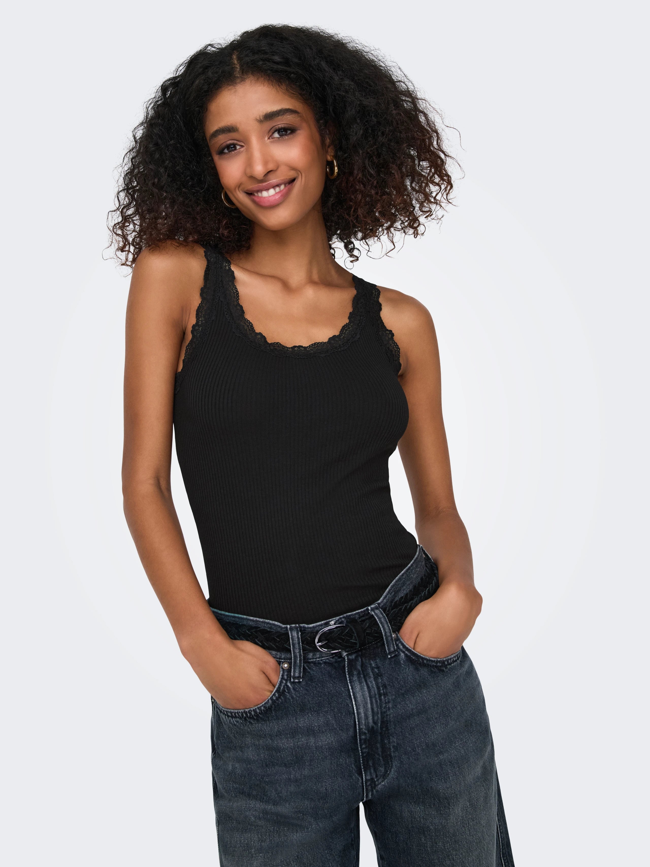 ONLY SARA SHARAI LACE TANK TOP