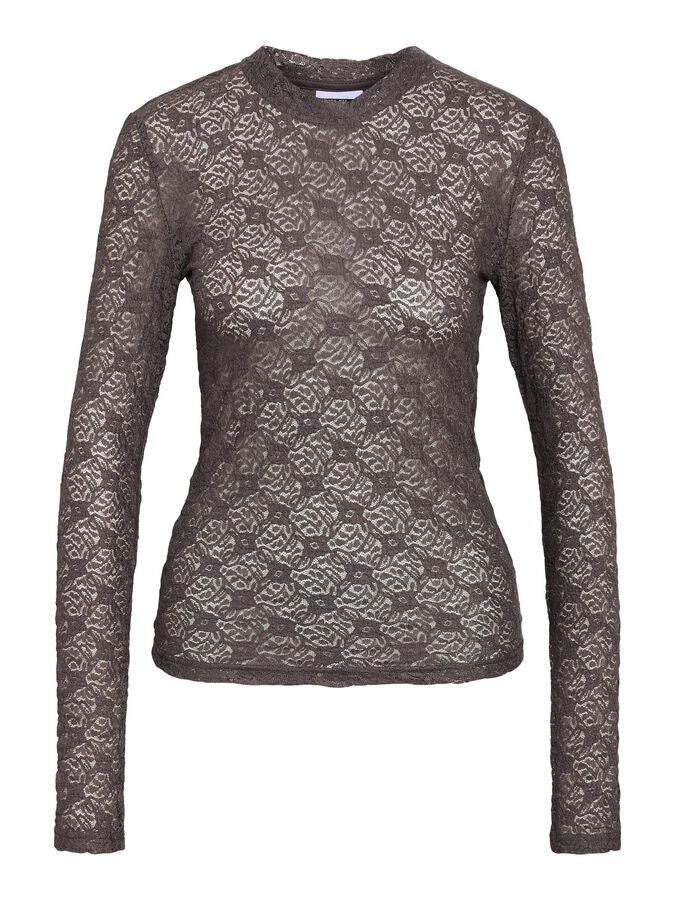 NOISY MAY JUDITH L/S LACE TOP