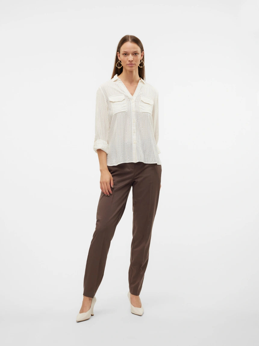 VERO MODA BUMPY LS GLITTER SHIRT