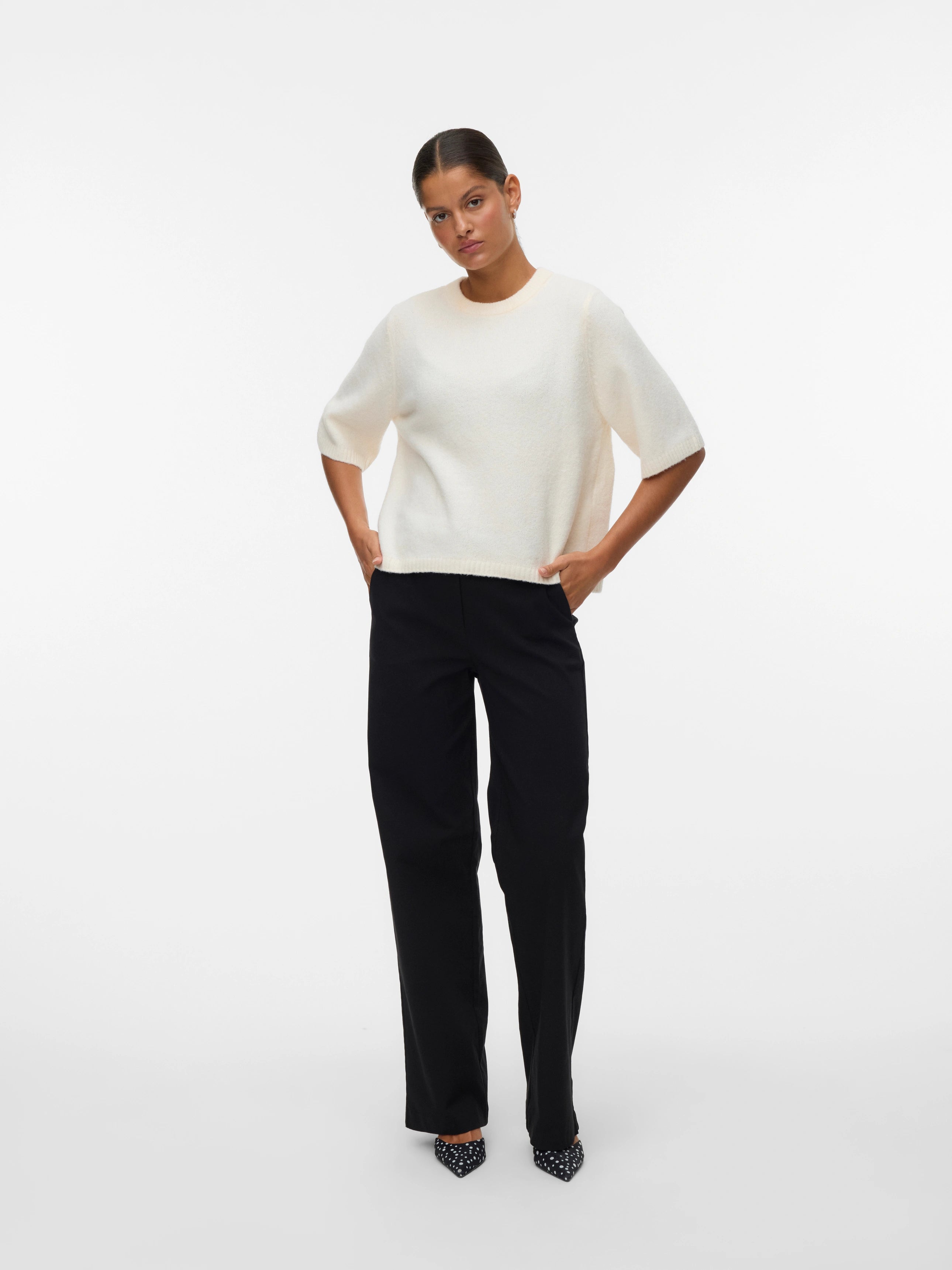 VERO MODA BOOM 2/4 O-NECK OVERSIZE PULLOVER
