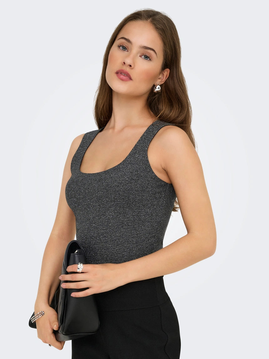 ONLY EA GLITTER S/L 2-WAYS TOP