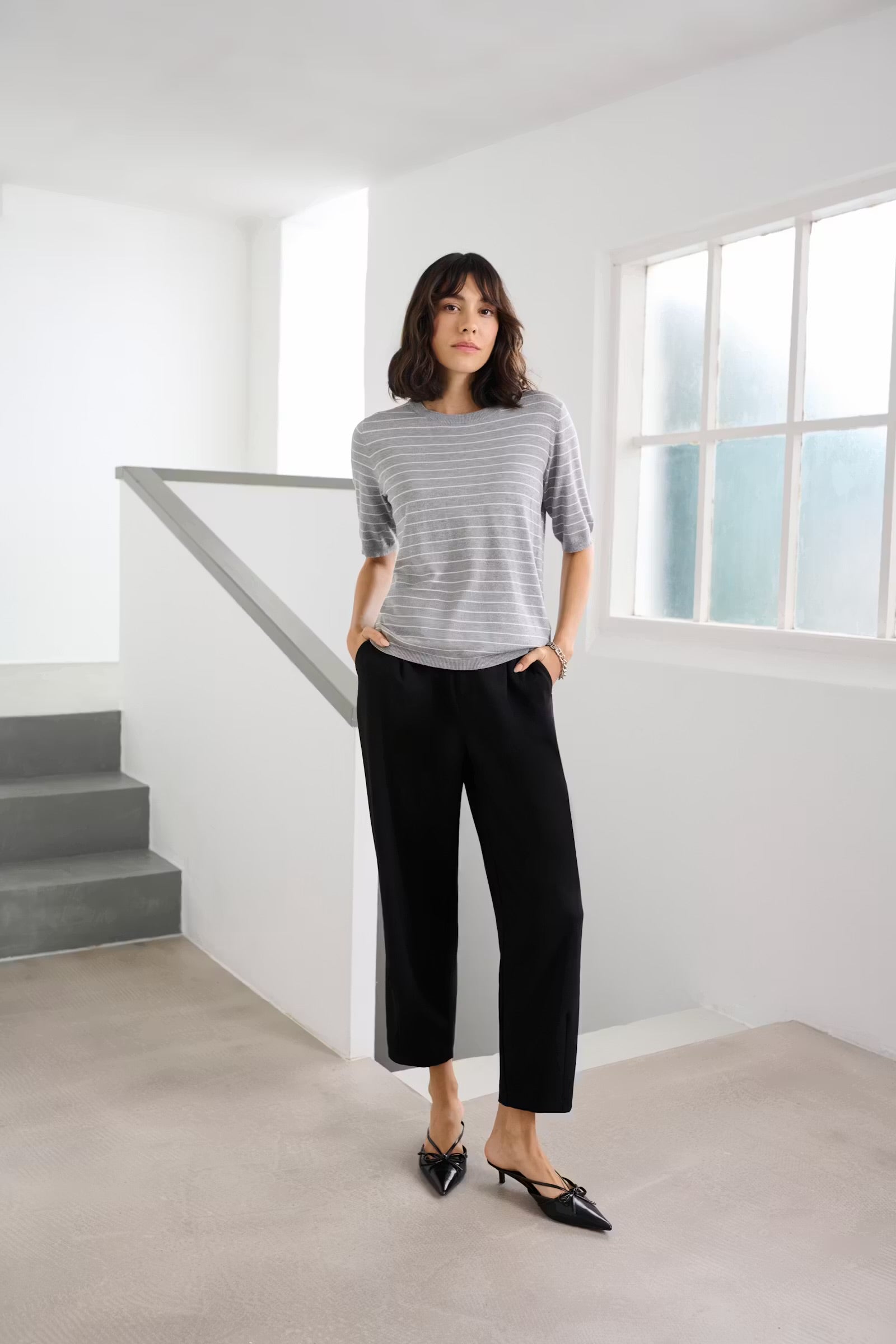 KAFFE MERLE PANTS CROPPED