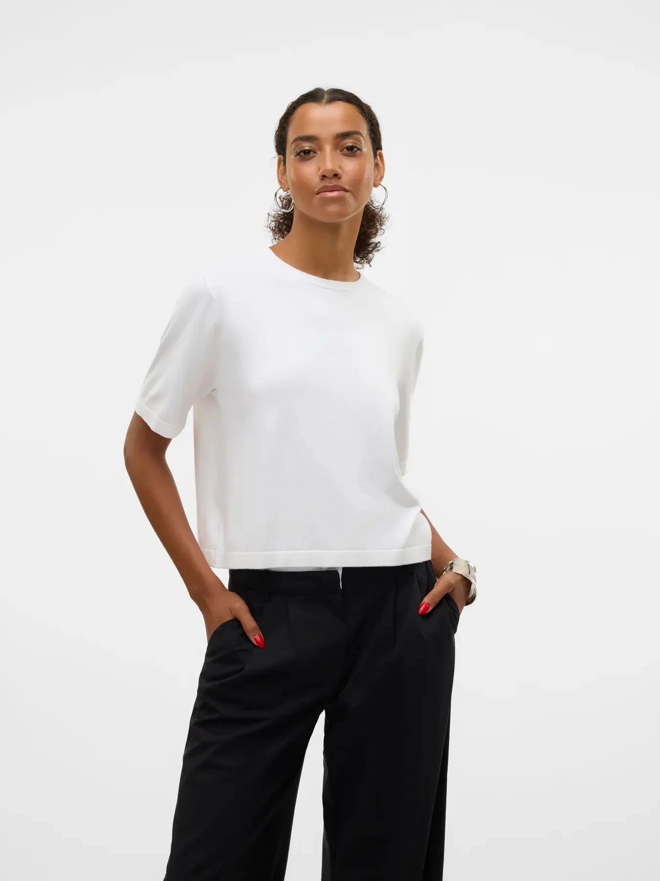 VERO MODA SILJE 2/4 O-NECK OVERSIZE PULLOVER