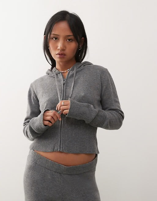 NOISY MAY NOURIA L/S ZIP KNIT CARDIGAN