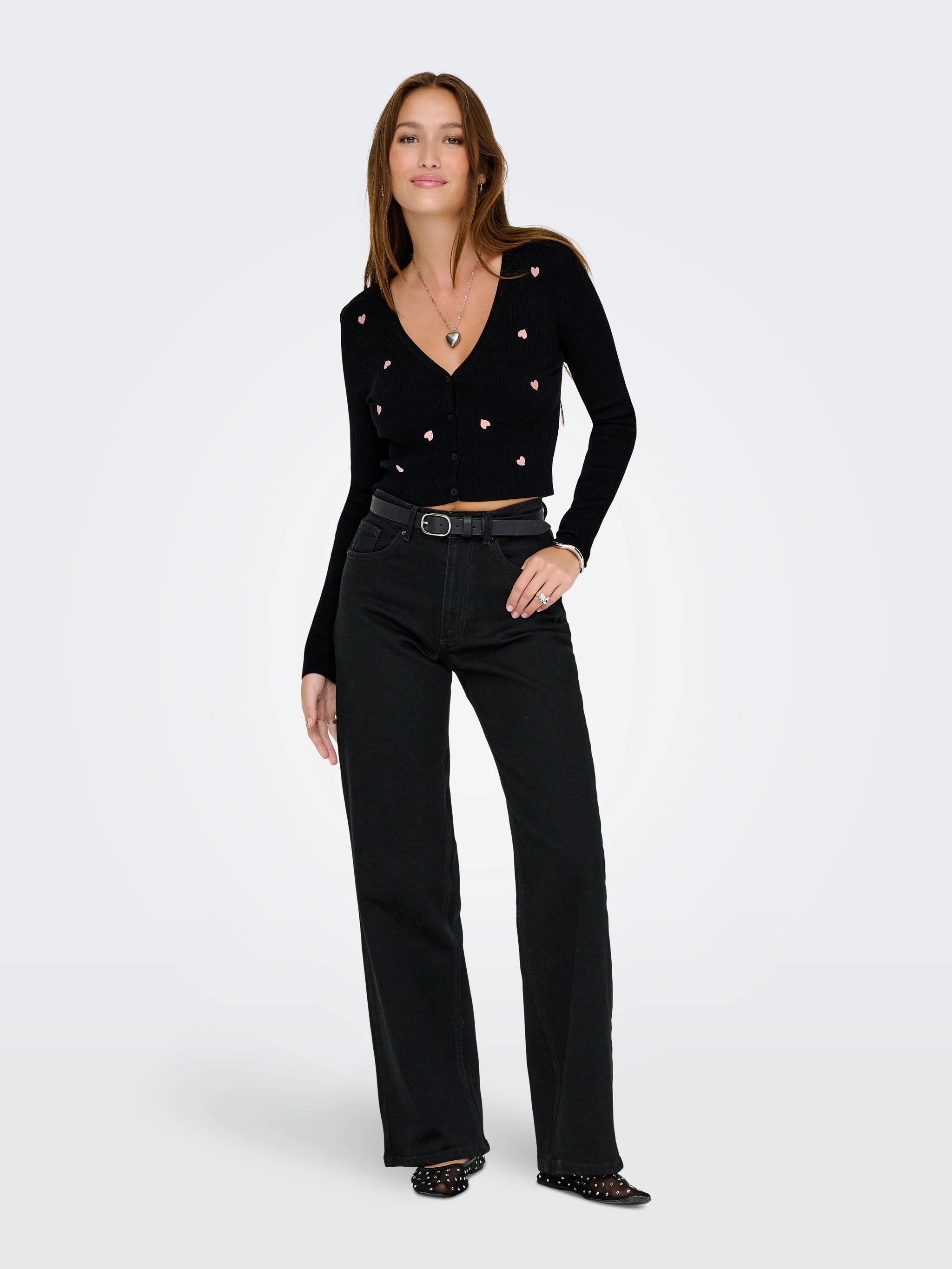 ONLY JUICY HW WIDE LEG DNM