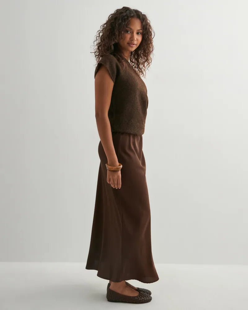 PIECES FRANAN HW ANKLE SKIRT