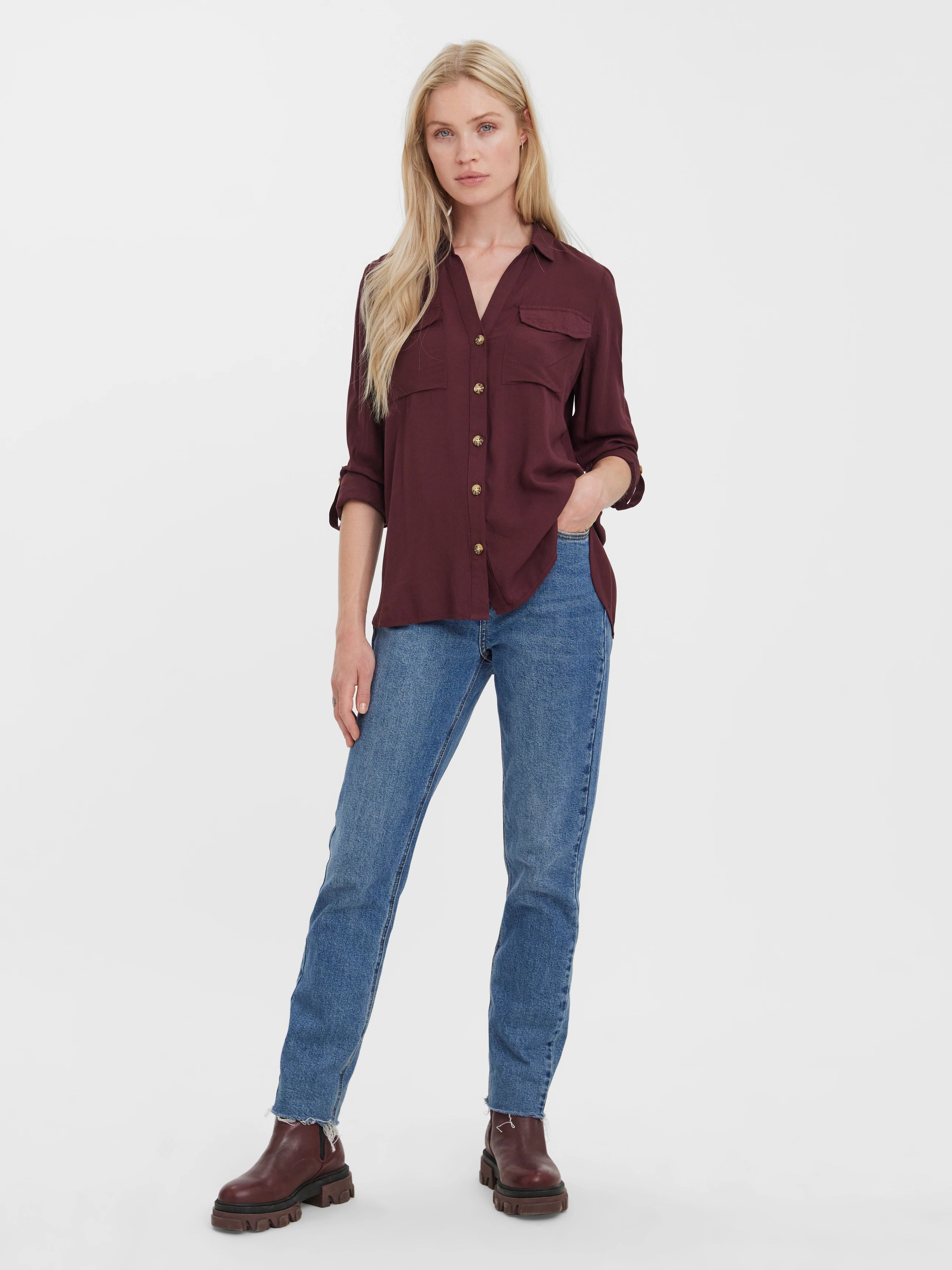 VERO MODA BUMPY LS SHIRT