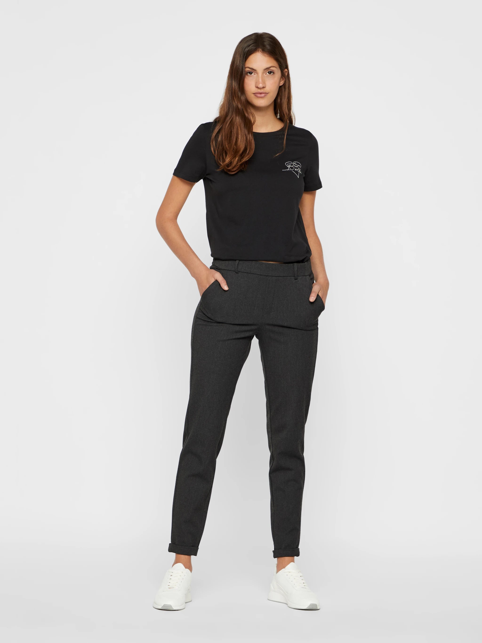 VERO MODA MAYA MW LOOSE SOLID PANT