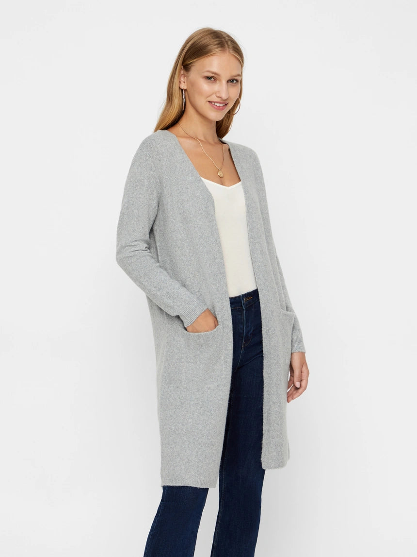 VERO MODA DOFFY LS LONG OPEN CARDIGAN