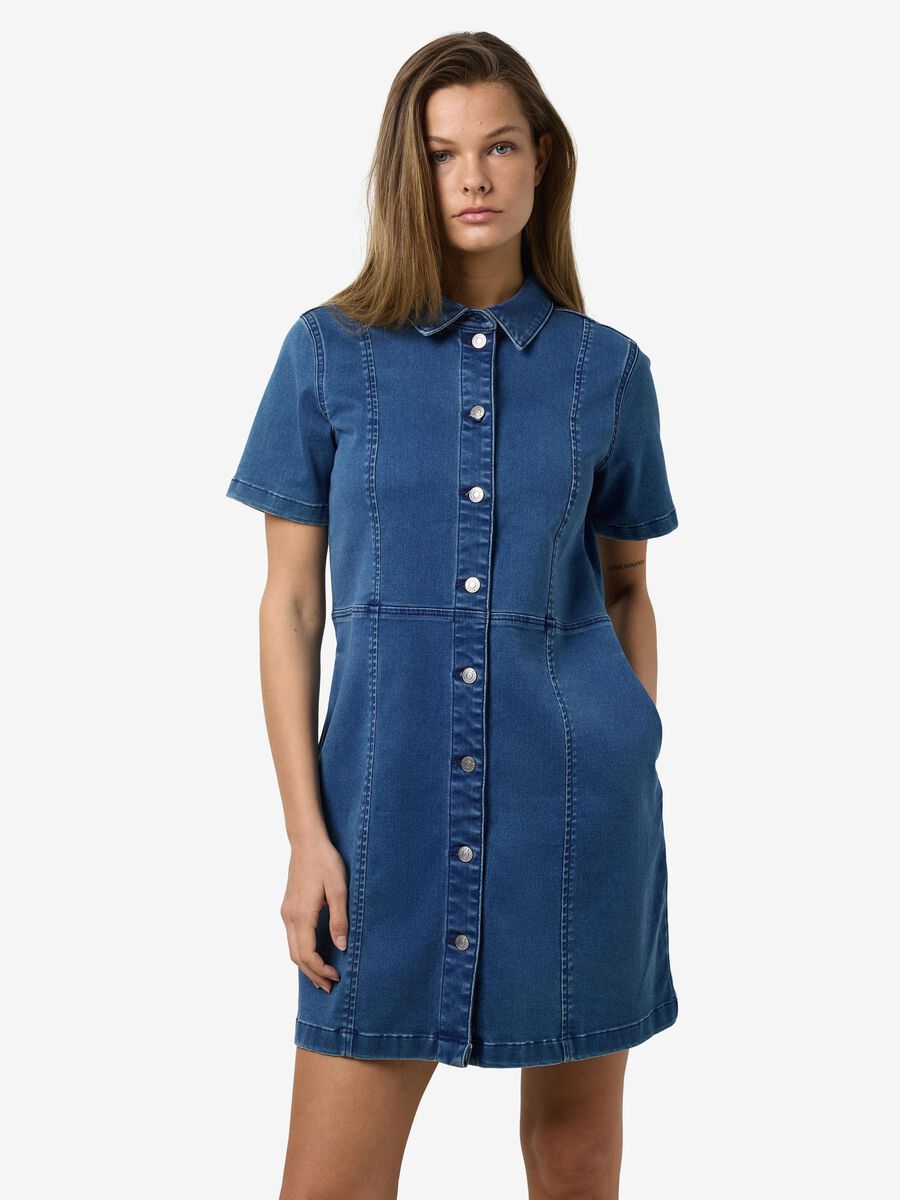 NOISY MAY NISA S/S SLIM DENIM DRESS
