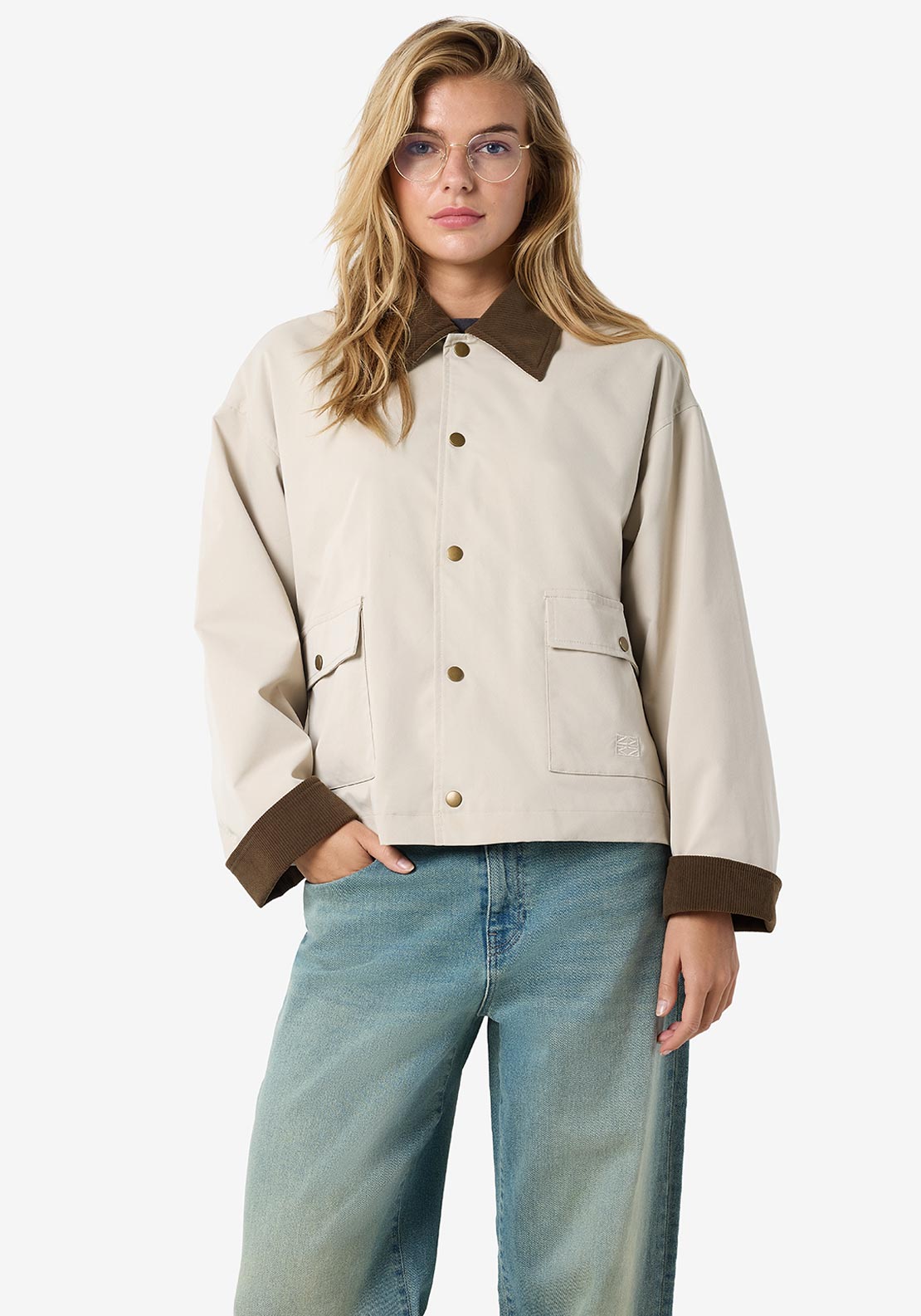 NOISY MAY NORA CORDUROY COLLAR JACKET