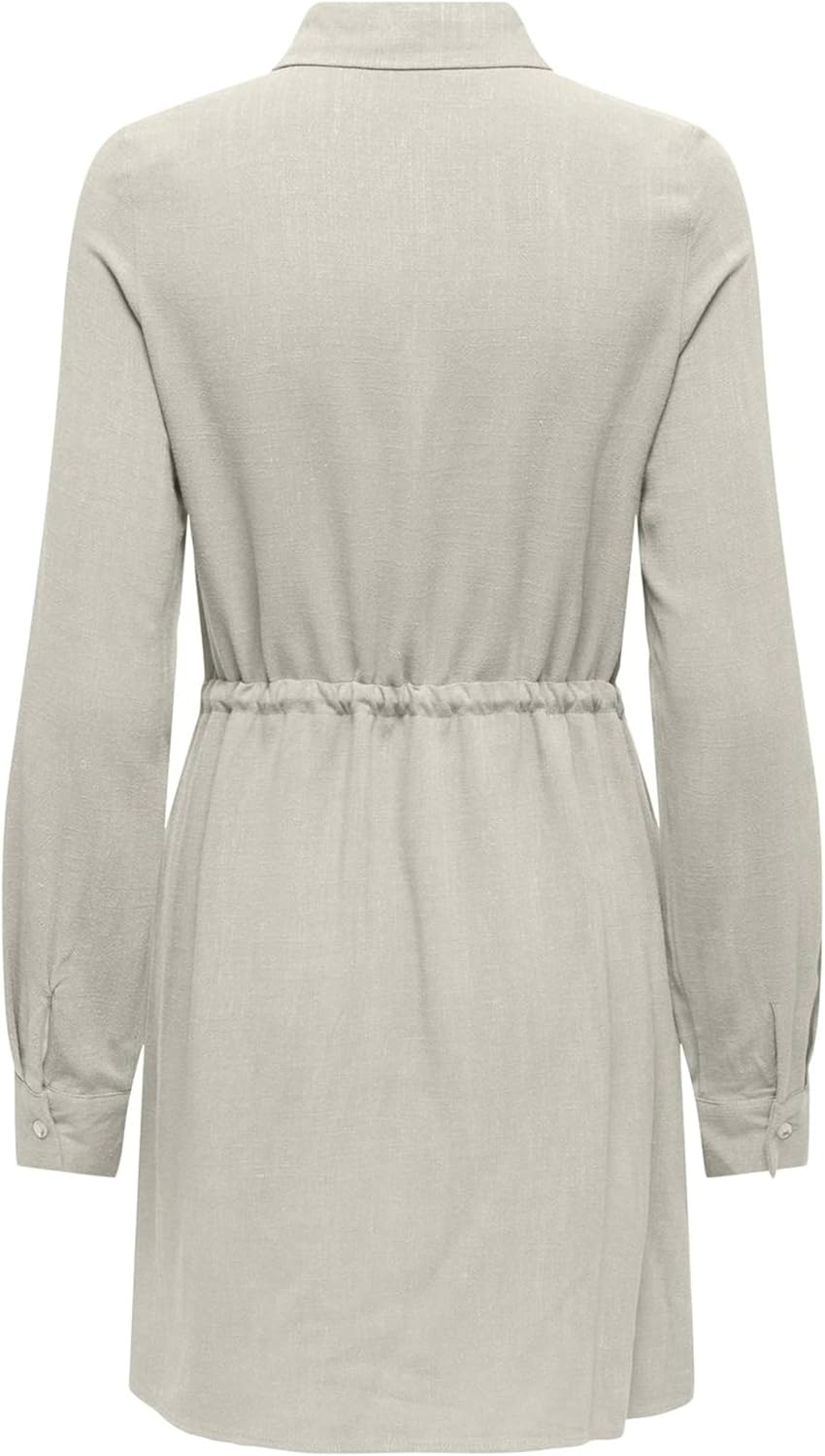 ONLY SIESTA L/S LINEN SHIRT DRESS