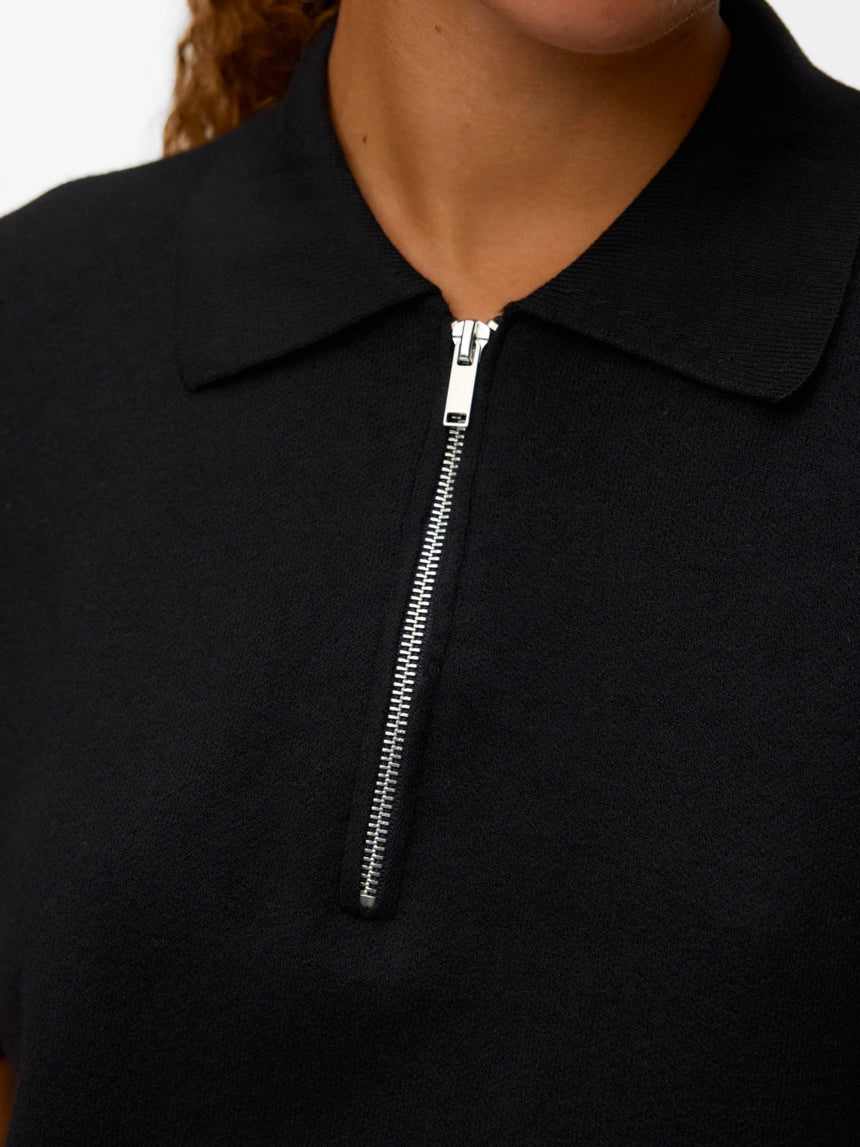 VERO MODA GOLD 2/4 POLONECK PULLOVER