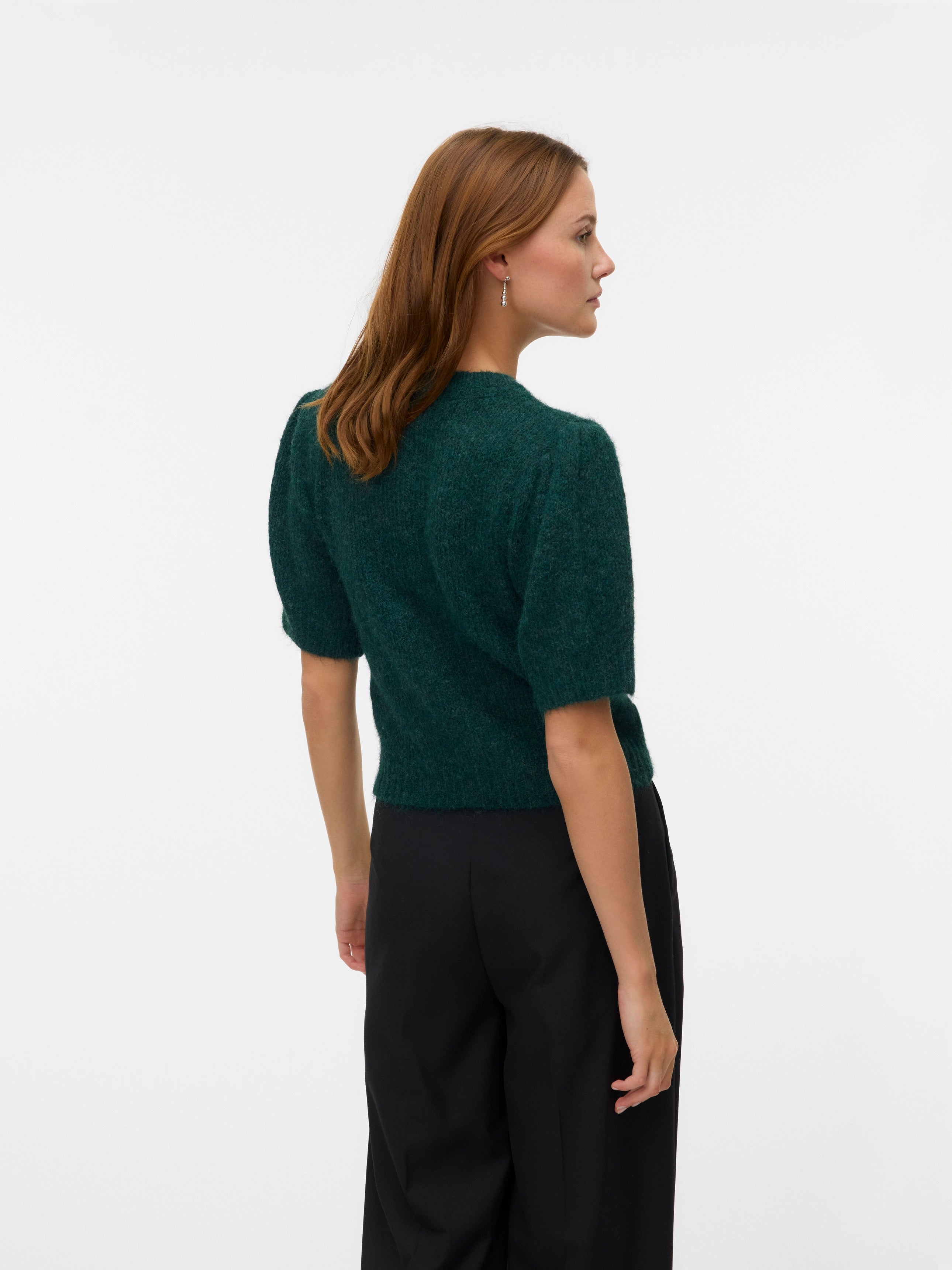 VERO MODA NOVAH SS O-NECK PUFF PULLOVER