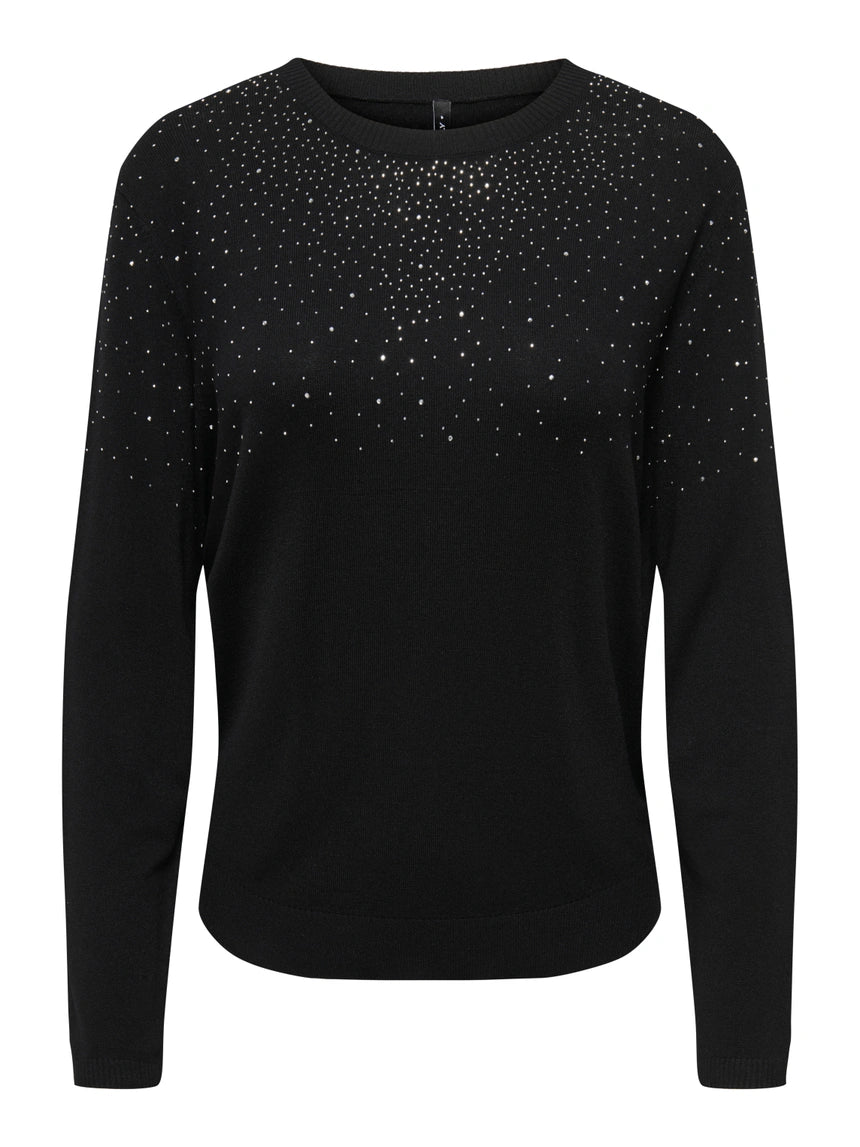 ONLY ANABELLA LS BLING O-NECK KNIT