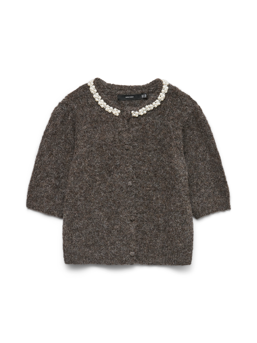 VERO MODA OCEAN 2/4 O-NECK JEWELLERY CARDIGAN