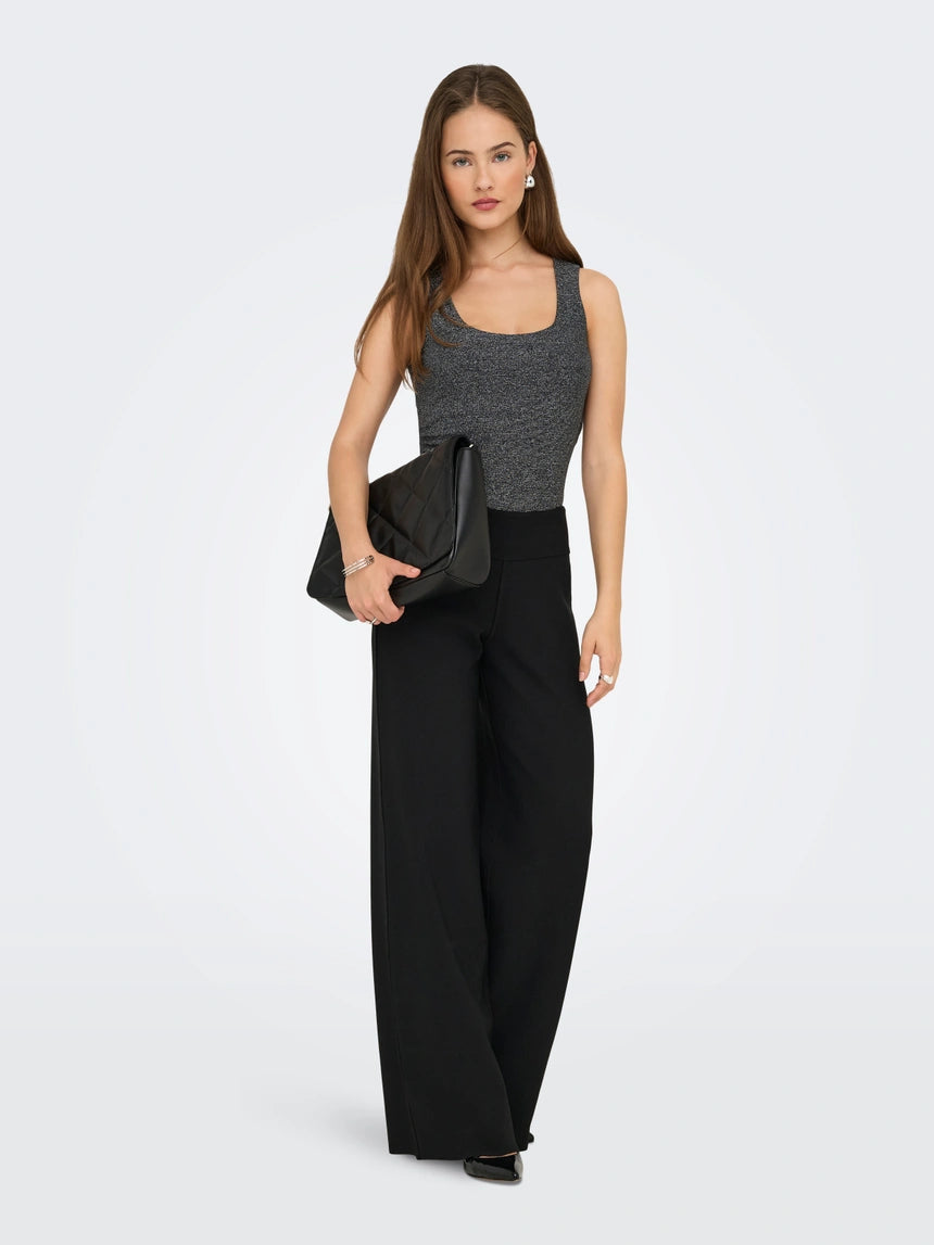 ONLY EA GLITTER S/L 2-WAYS TOP