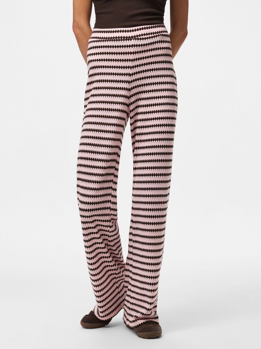 PIECES JEYA HW WIDE KNIT PANT