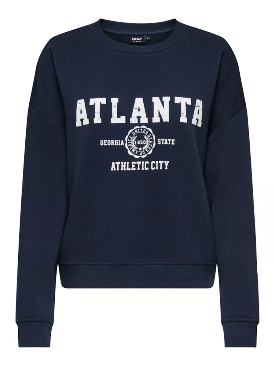 ONLY SWEAT LIFE L/S CREW O.SIZE STATE