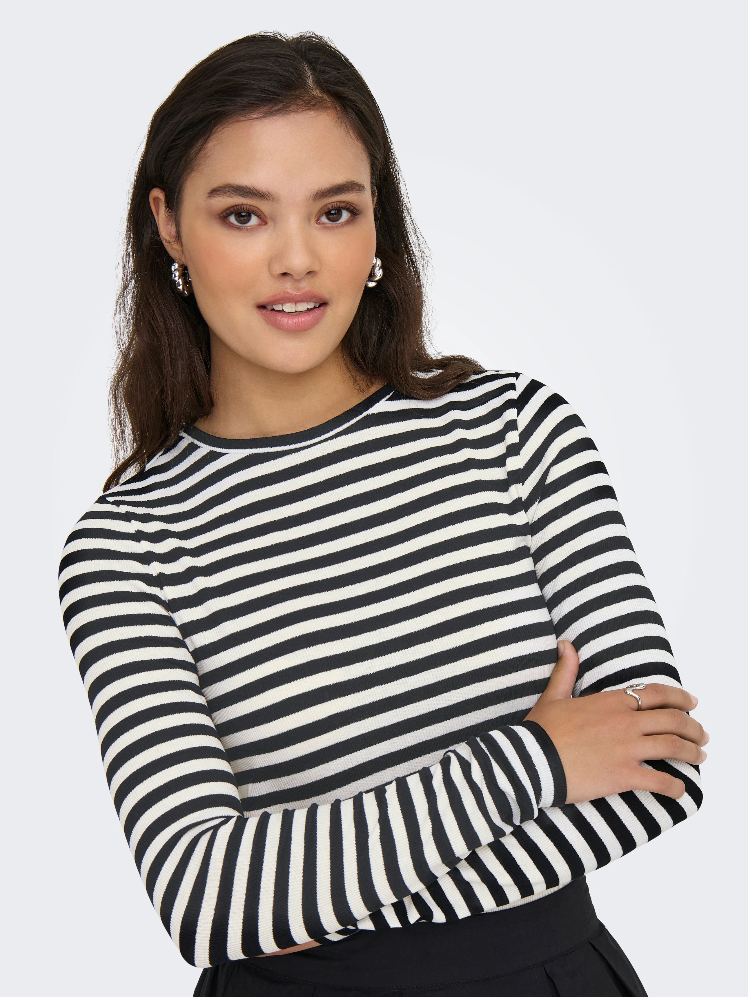 ONLY MAI STRIPE L/S TOP