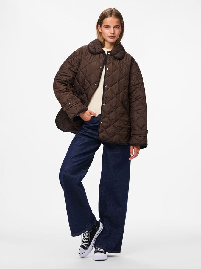 PIECES EMILY SHORT QUILTED JACKET