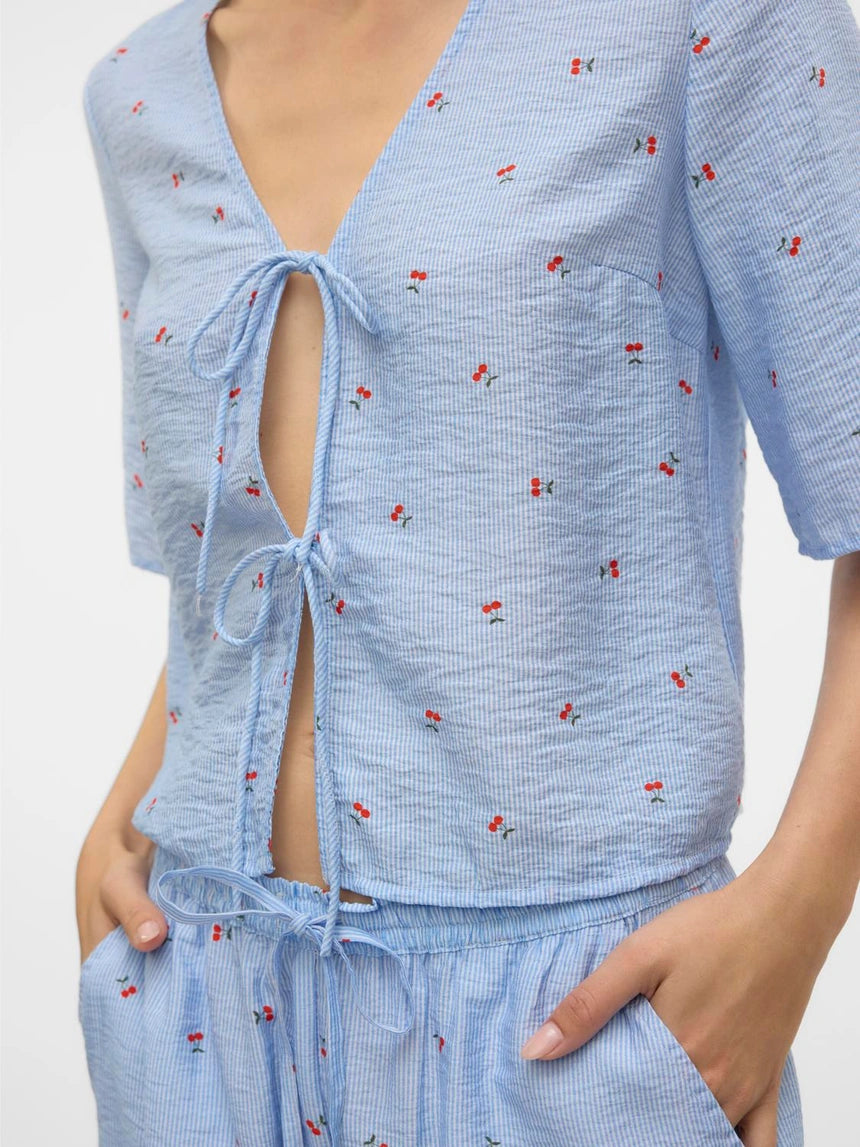 VERO MODA ODETTE 2/4 TIE TOP