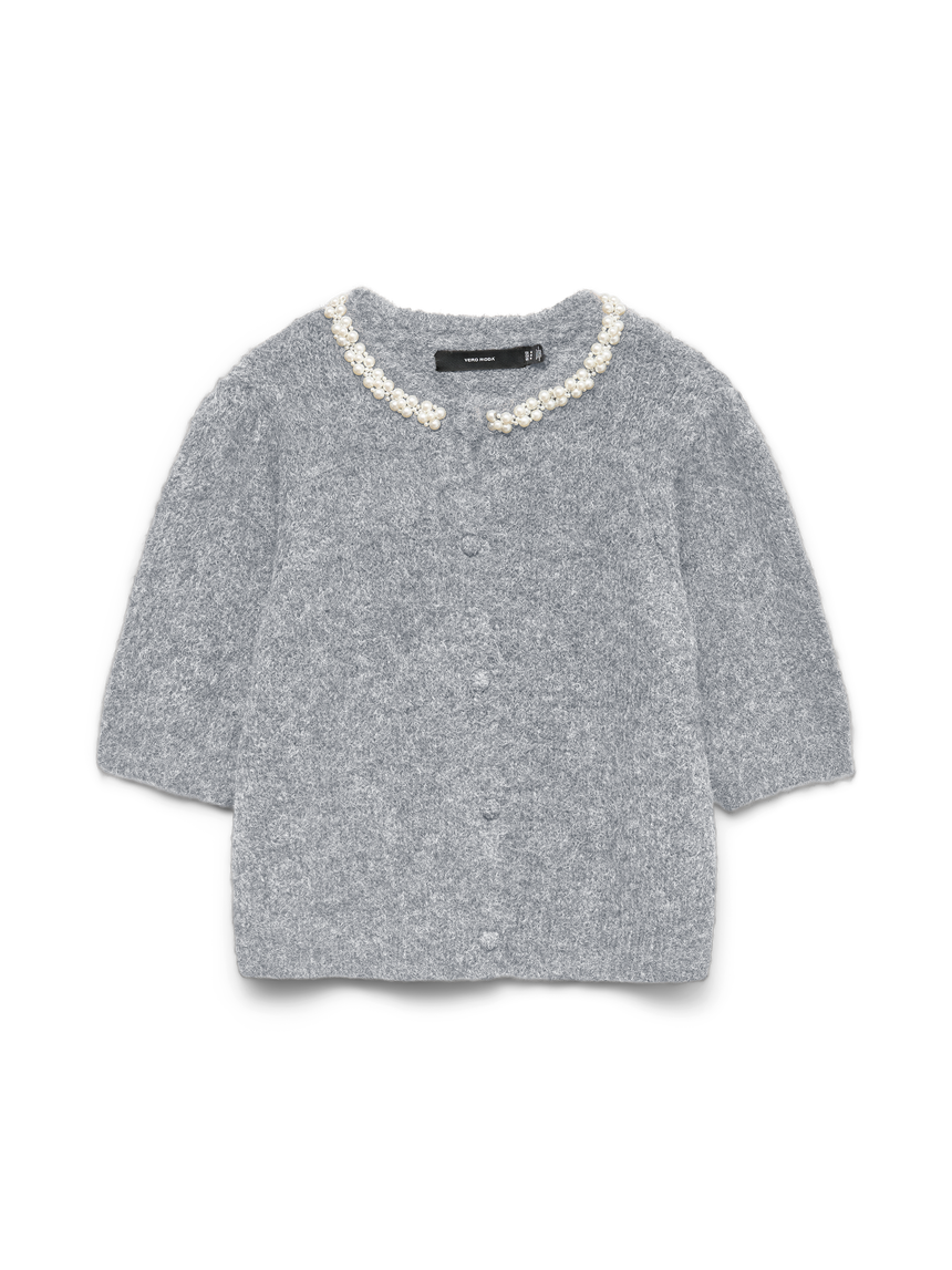 VERO MODA OCEAN 2/4 O-NECK JEWELLERY CARDIGAN
