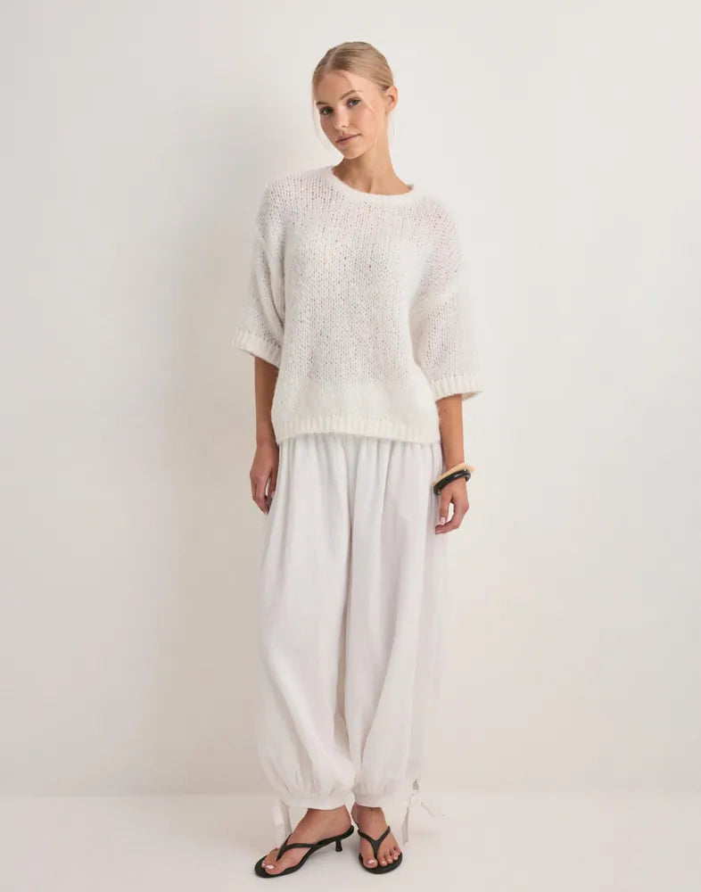ONLY NORDIC SS LOOSE O-NECK KNT