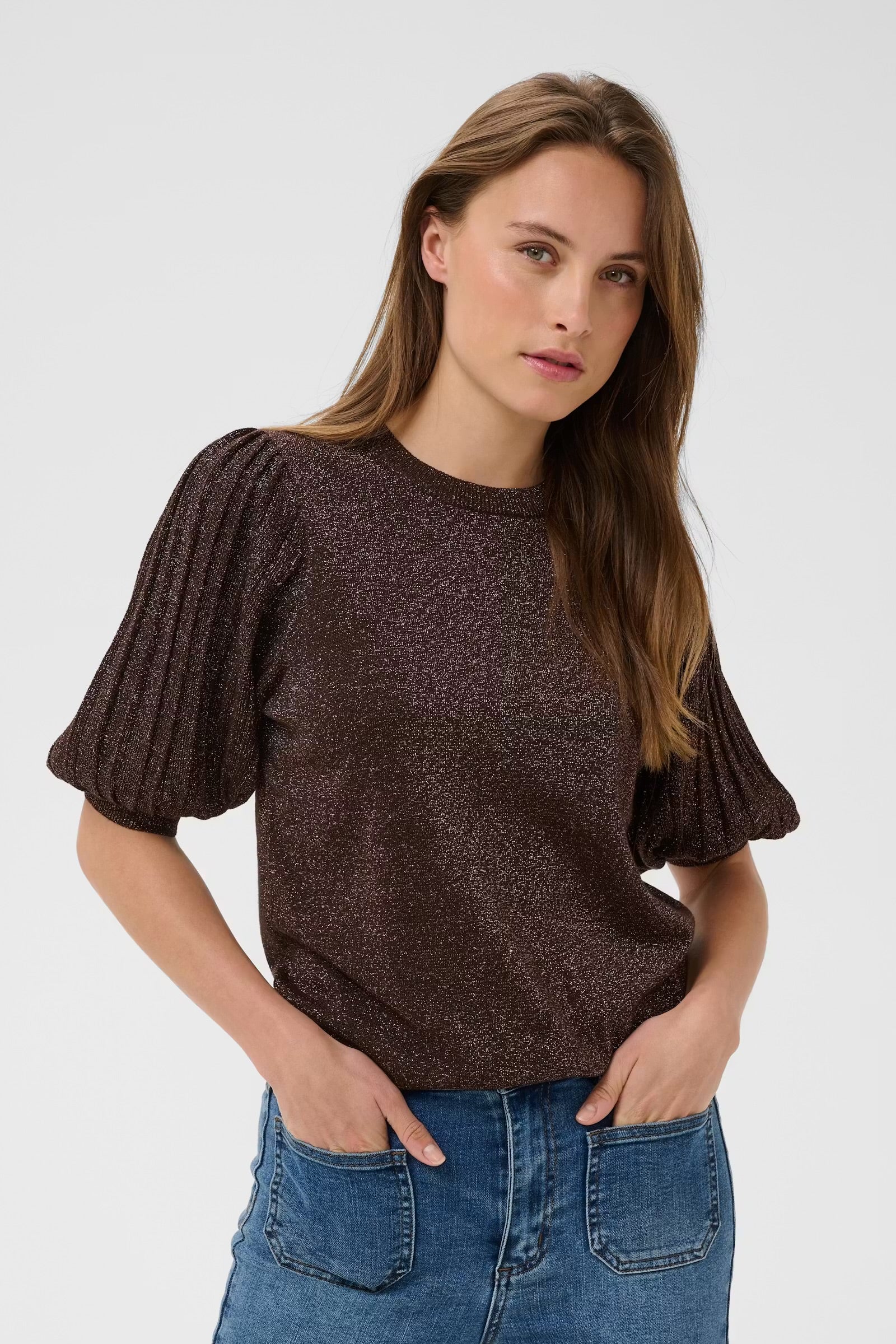 KAFFE REGINA PLEAT PULLOVER