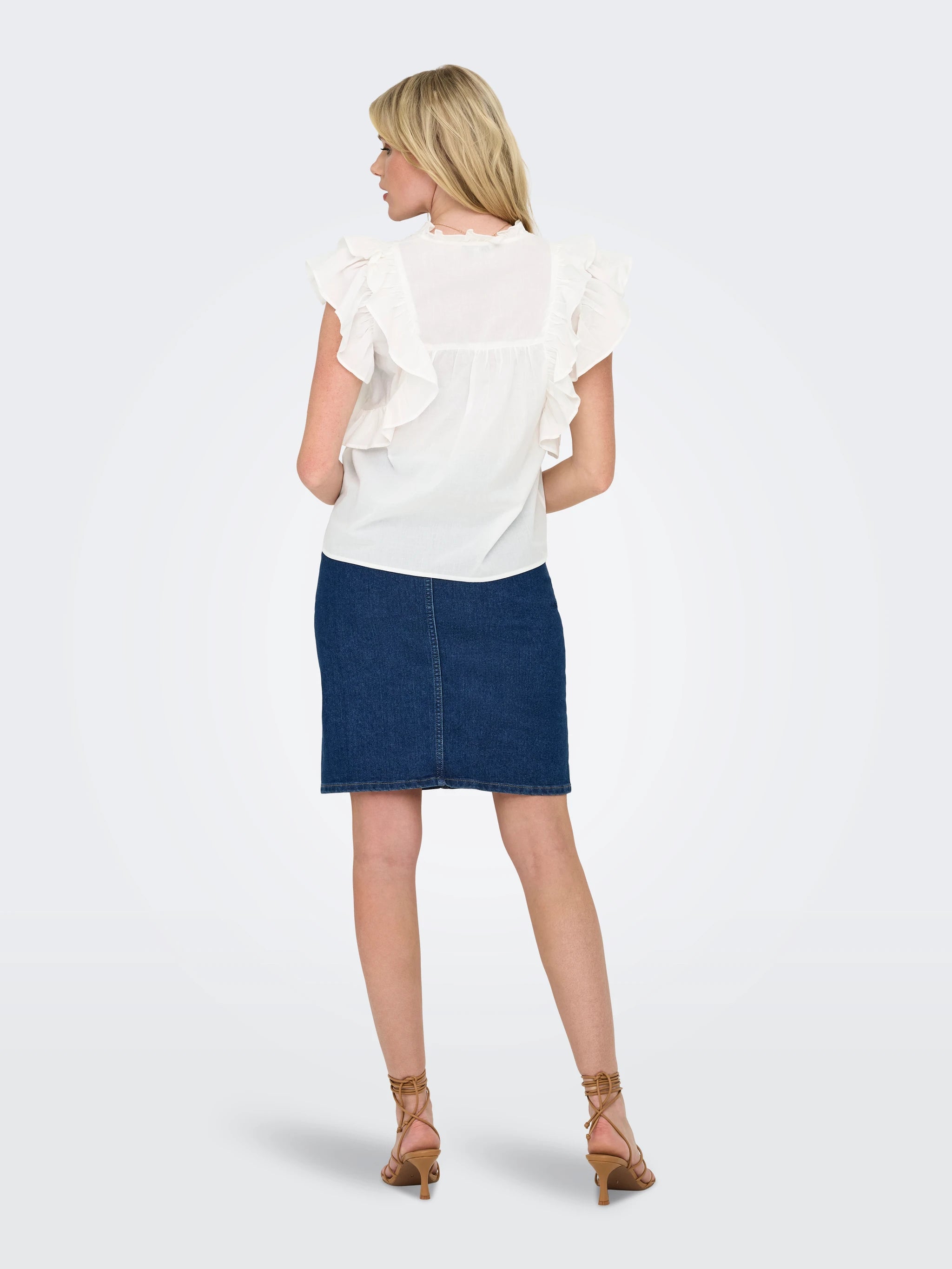 ONLY SUNNY LIFE CAPSL FRILL TOP