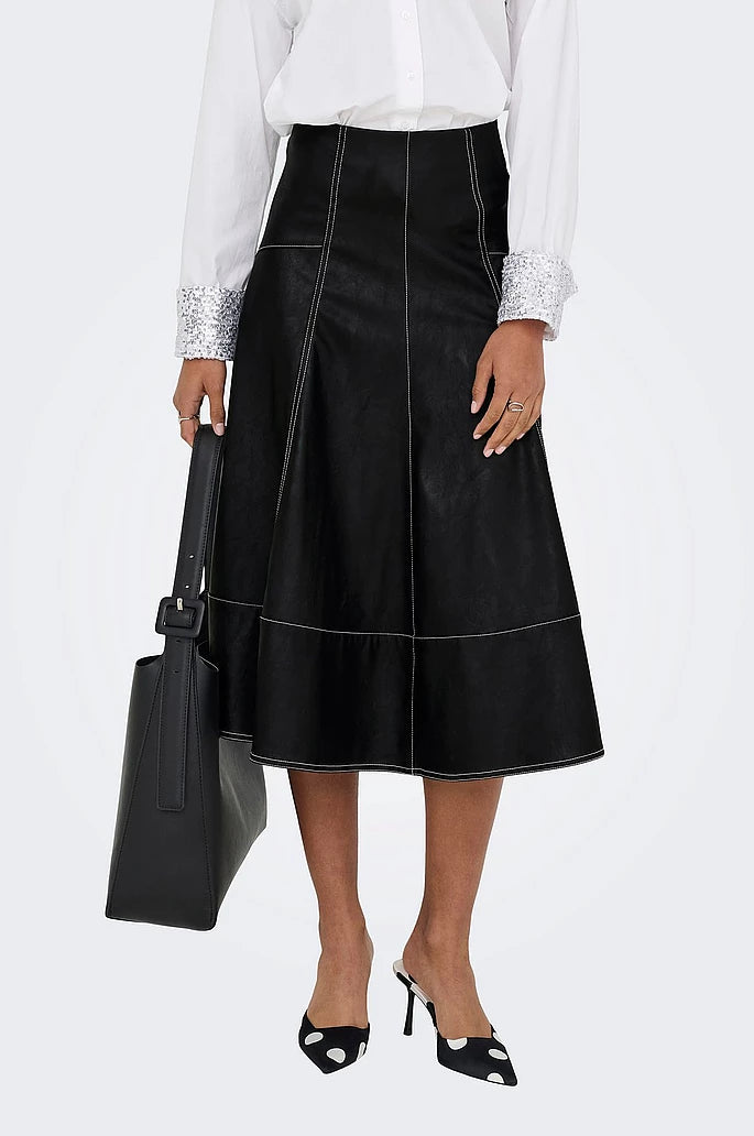 ONLY JOSIE FAUX LEATHER SKIRT