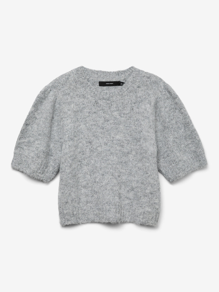 VERO MODA NOVAH SS O-NECK PUFF PULLOVER