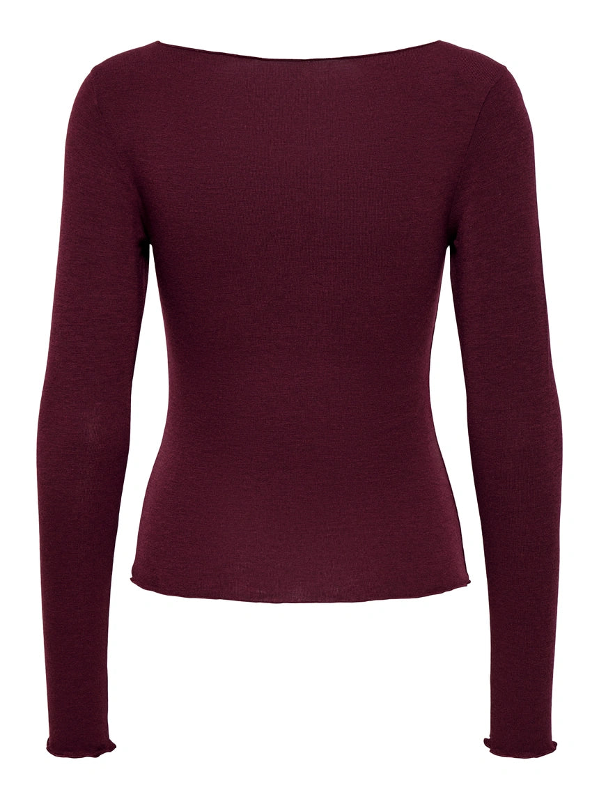 ONLY VIRRO L/S BOATNECK TOP