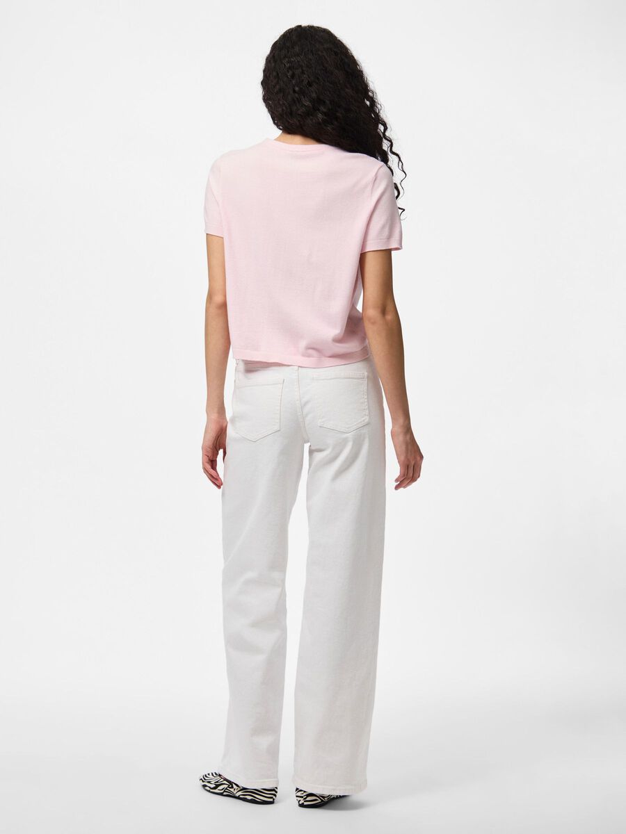 PIECES ORINA SS O-NECK KNIT CARDIGAN